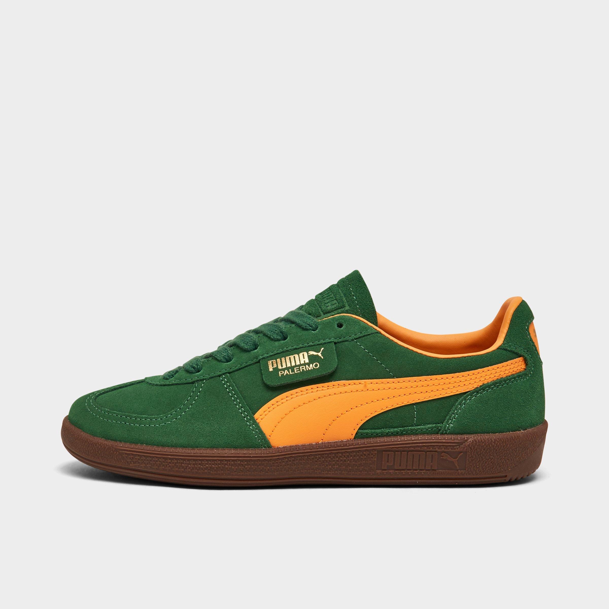 Puma Big Kids' Palermo Casual Shoes In Green/yellow