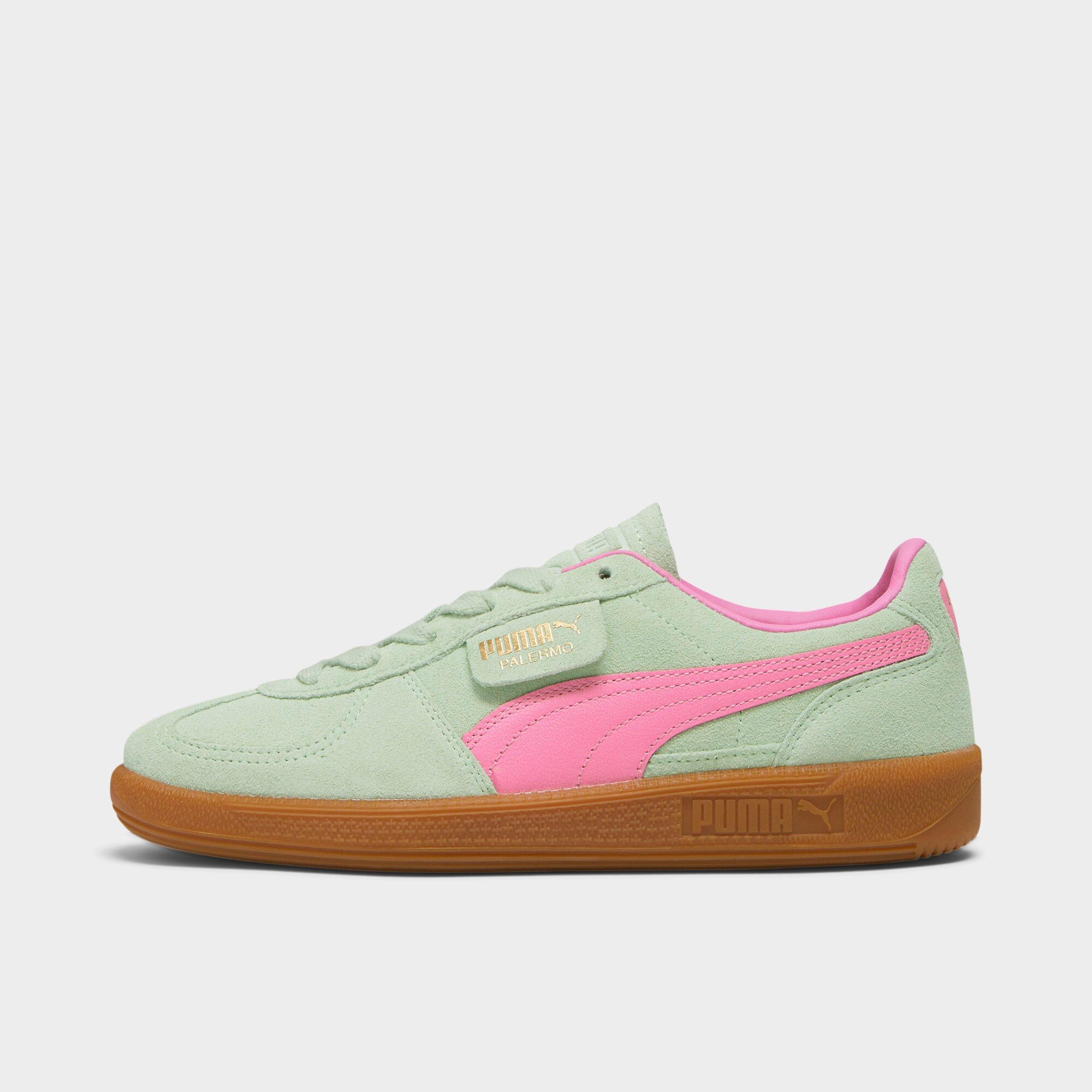 Shop Puma Women's Palermo Casual Shoes In Fresh Mint/fast Pink