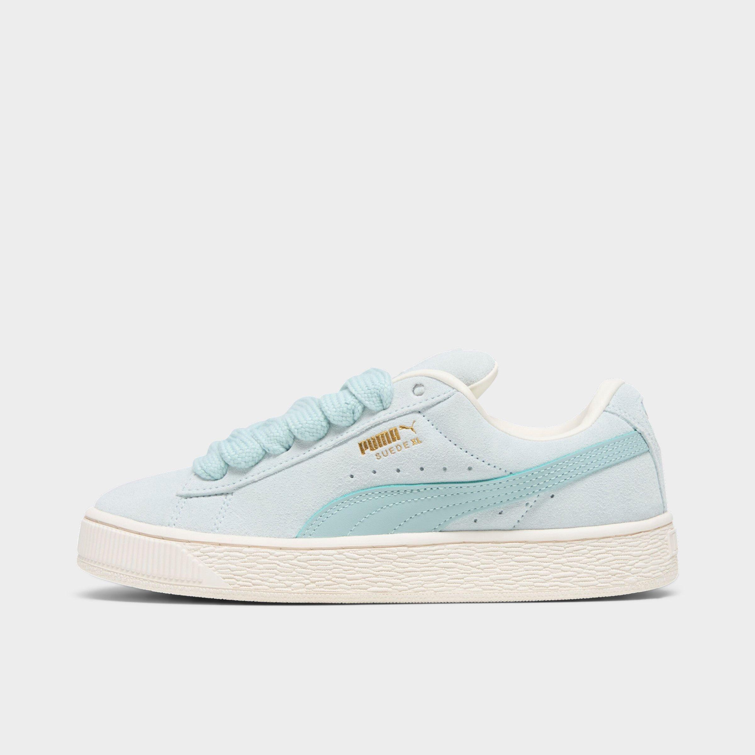 Women's Puma Suede XL Skate Casual Shoes in Dewdrop/Warm White Size: 7.0