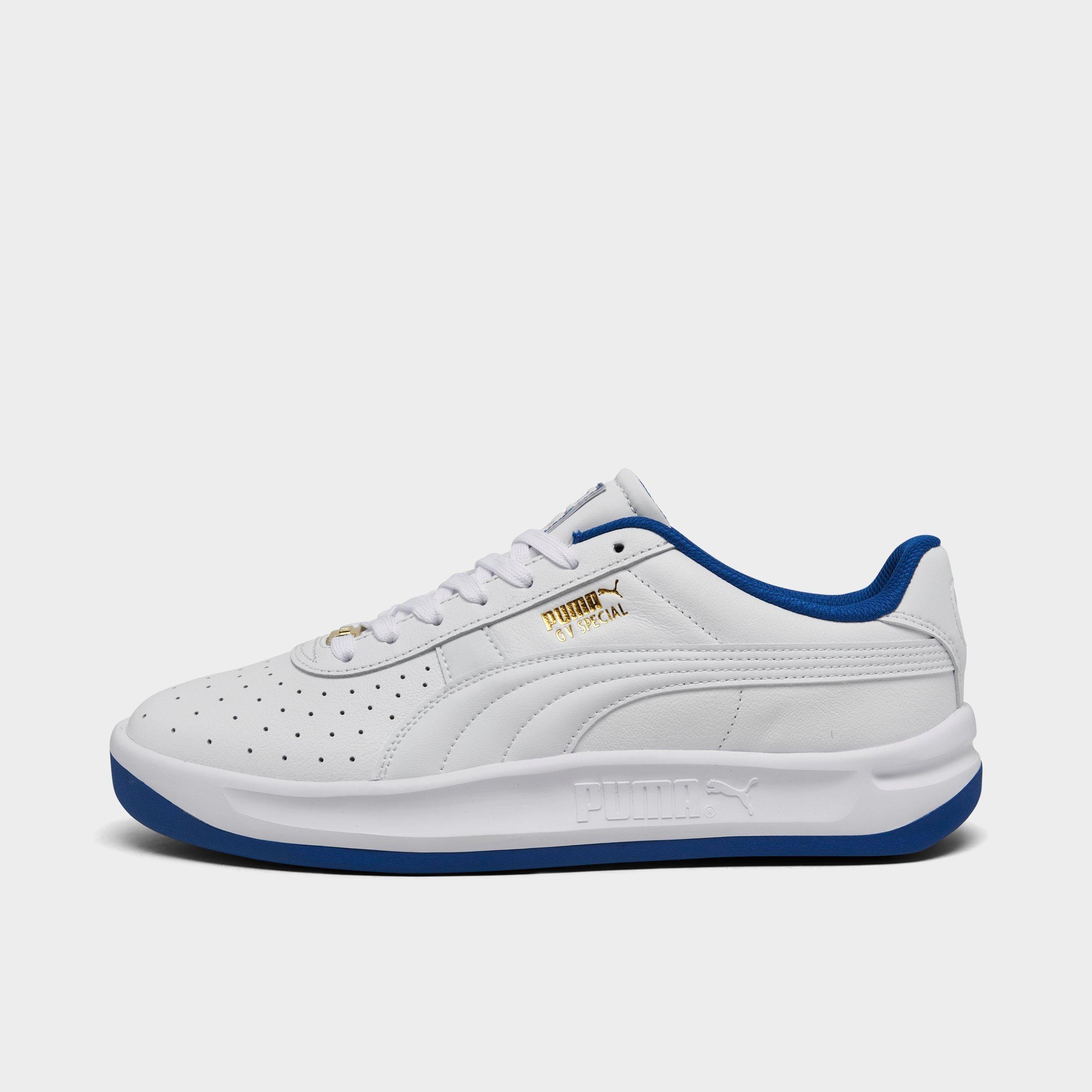 Men's Puma GV Special Casual Shoes in Puma White/Clyde Royal/Puma Gold Size: 7.5
