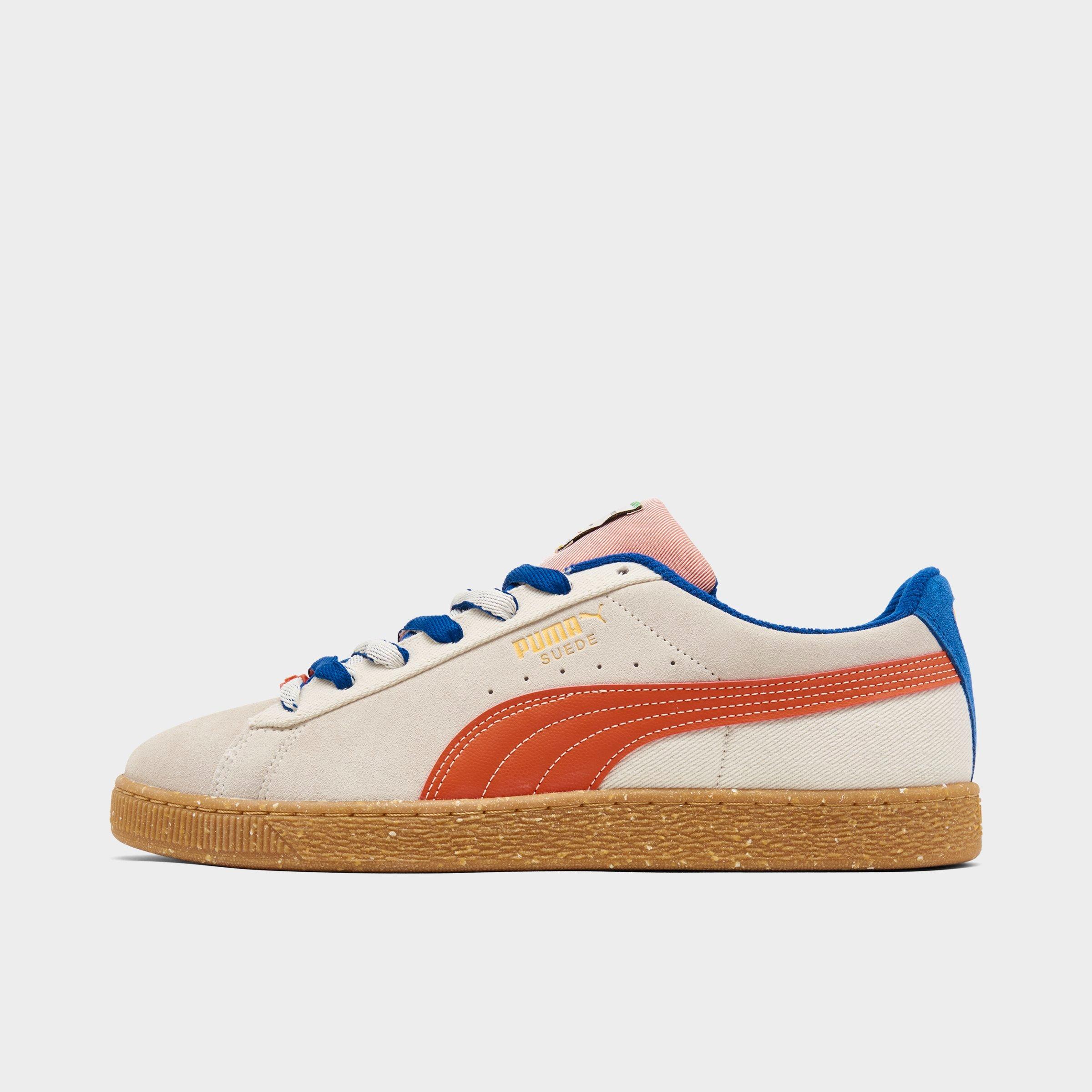 Men's Puma Suede Podium Casual Shoes in Alpine Snow/Gum Size: 8