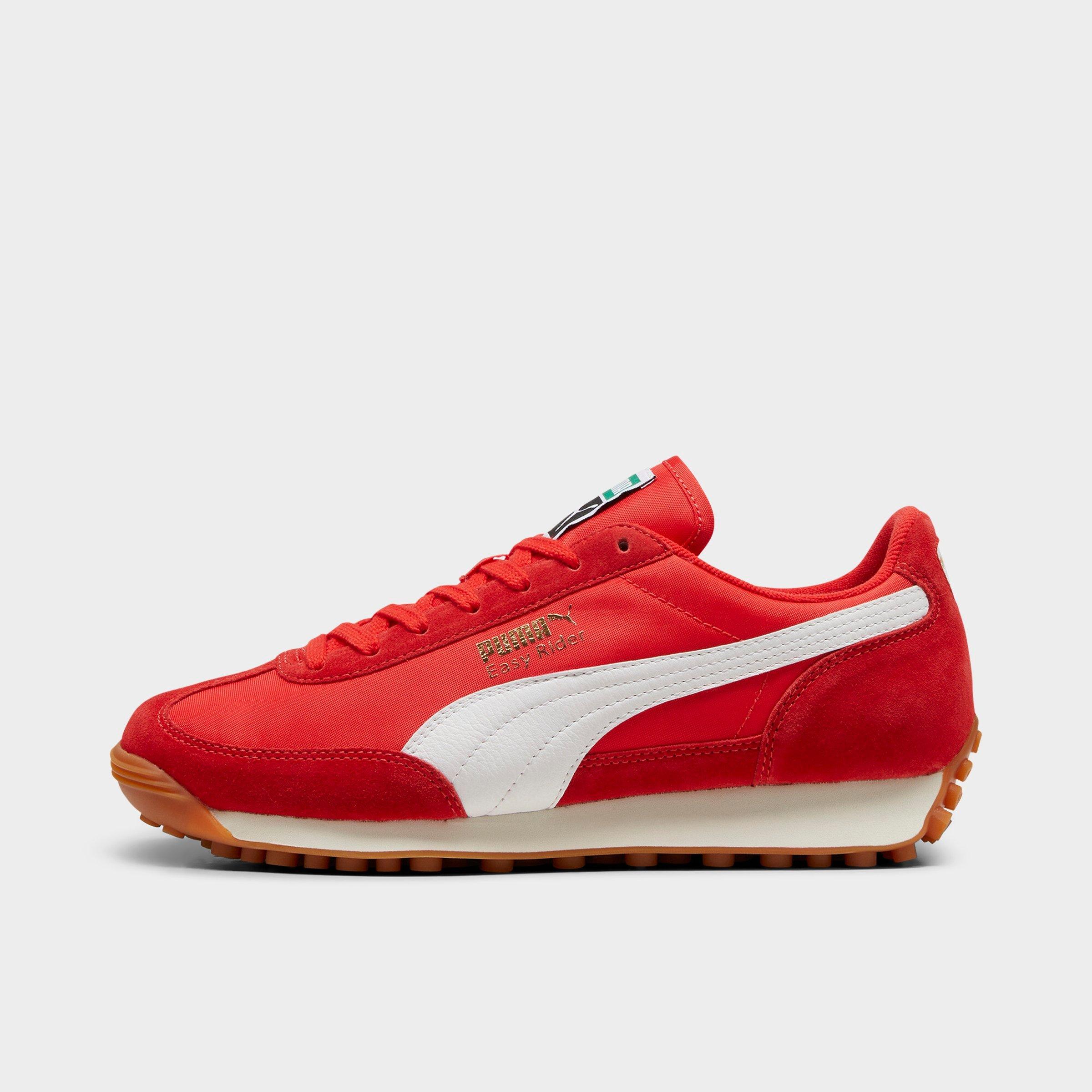 Puma Men's Easy Rider Vintage Casual Shoes in Red/ Red Size 8.5 Leather/Nylon/Suede