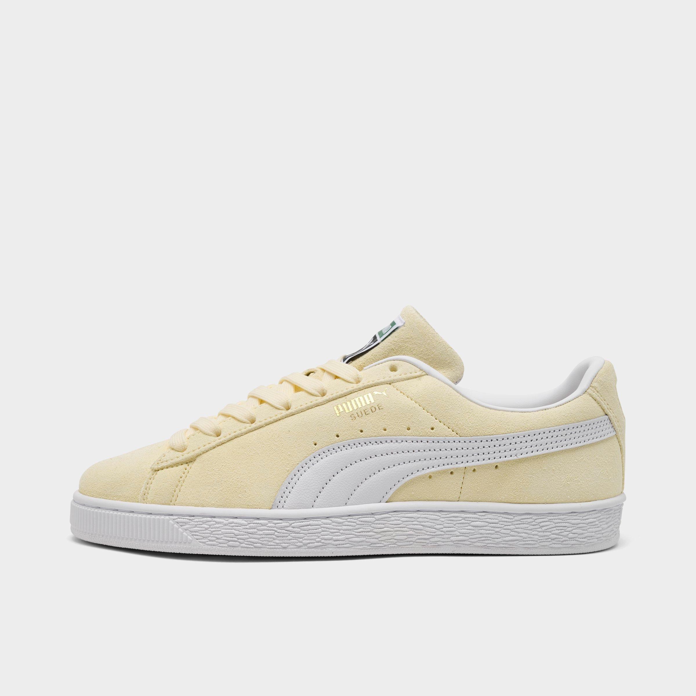 Men's Puma Suede Classic Casual Shoes in Buttercream/Puma White Size: 10.5