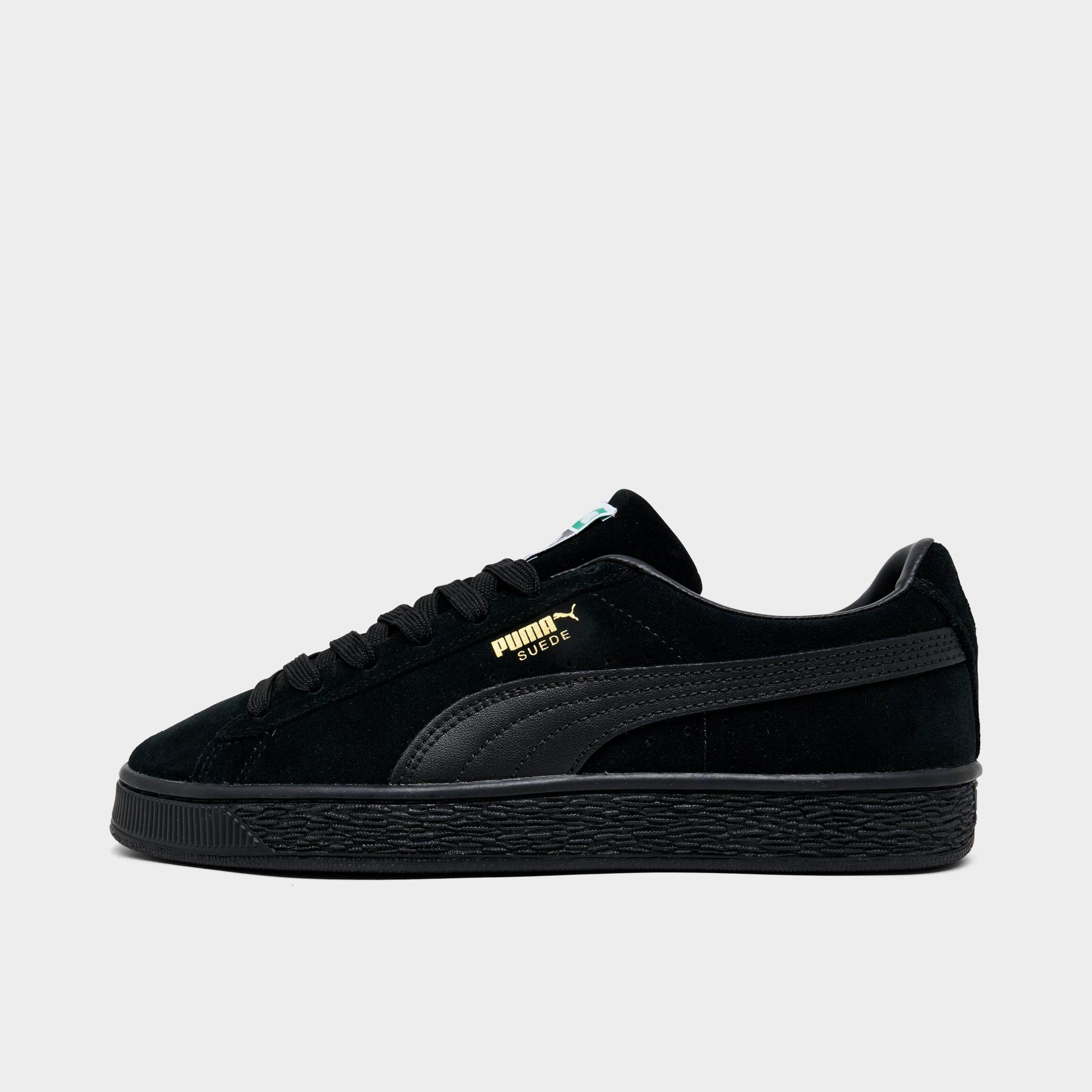 Big Kids Puma Suede Classic Casual Shoes in Black Size: 5.0