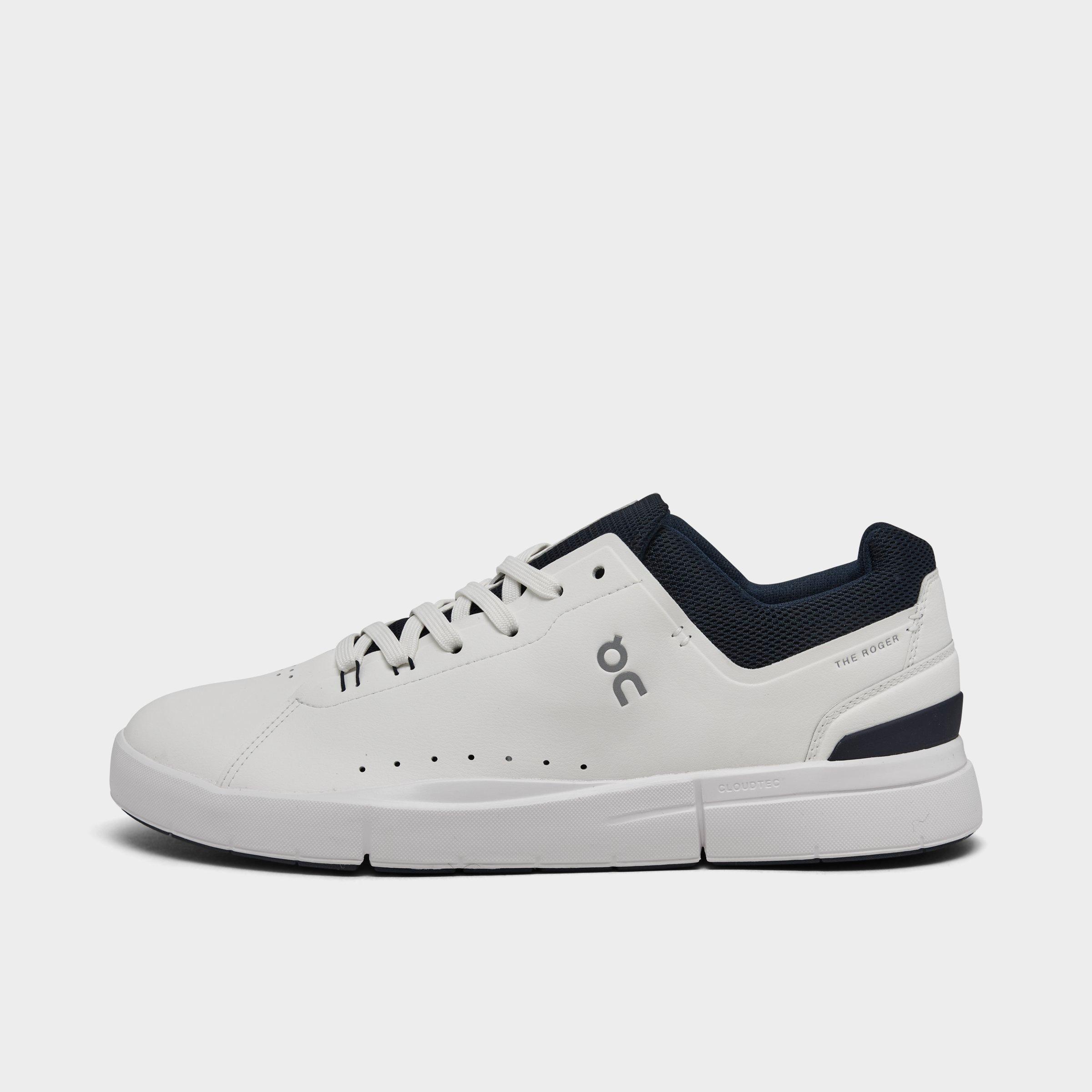 On Men's THE ROGER Advantage Casual Shoes in White/Midnight Size: 7.5