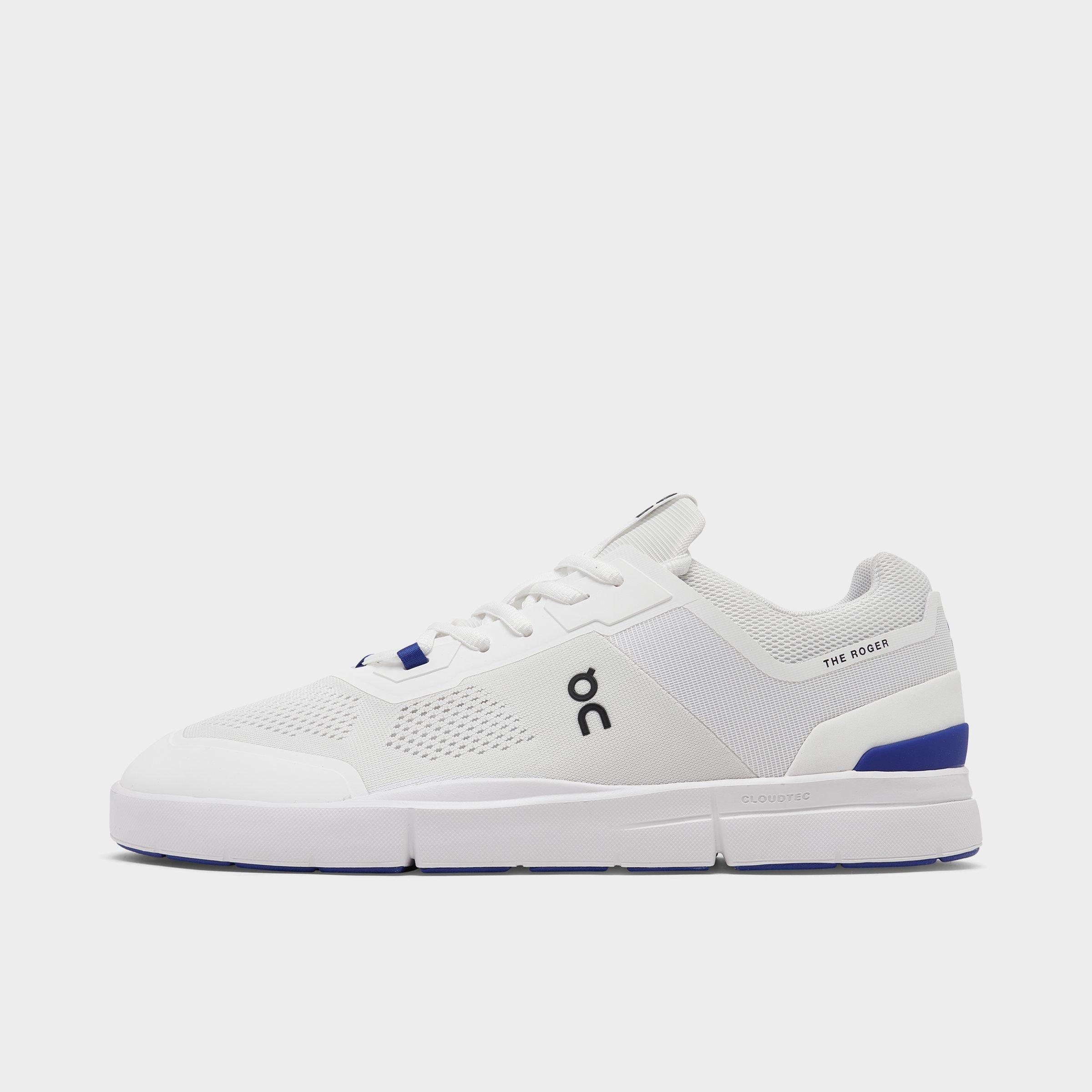 On Men's The Roger Spin Lace Up Sneakers In White/indigo