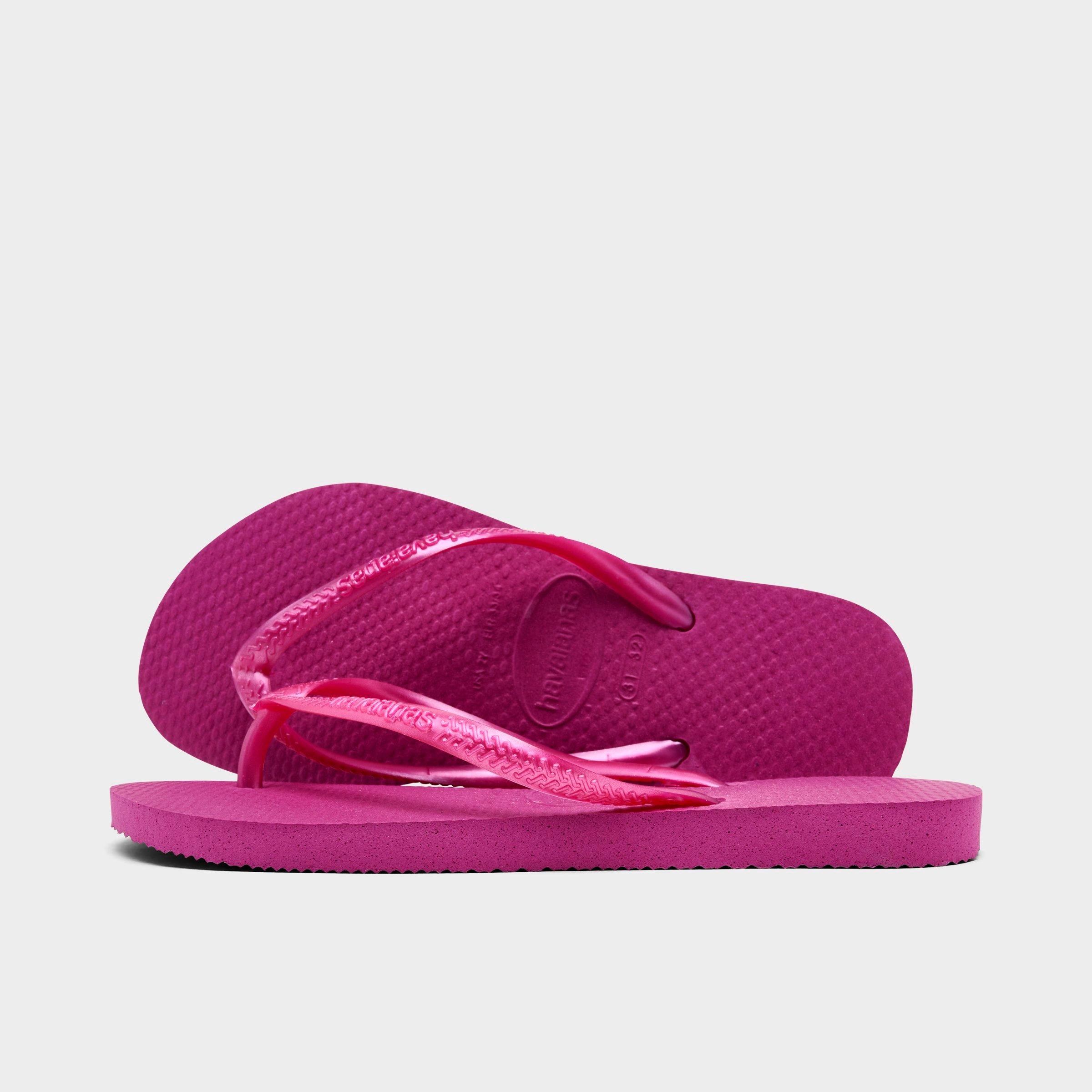 Havaianas Girls' Little Kids Slim Flip-Flops in Rose Gum Size: 2.0