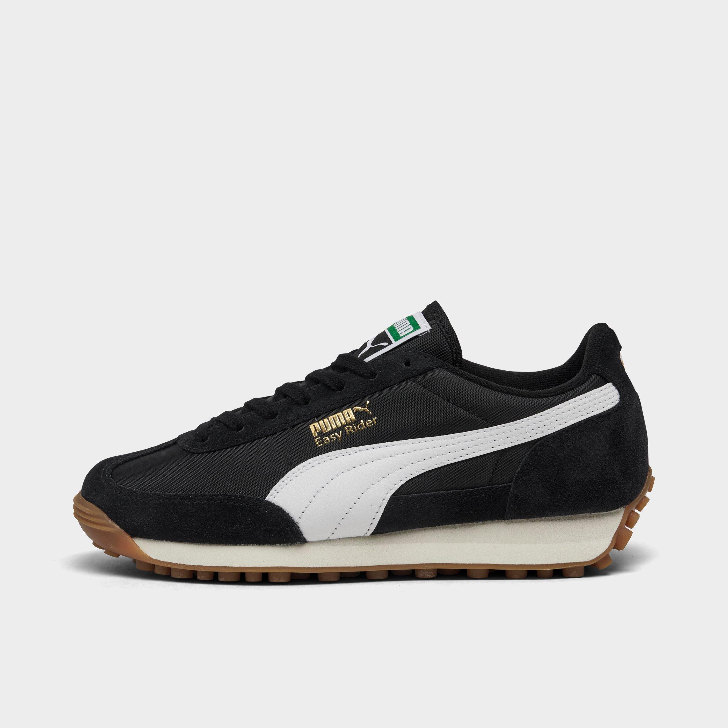 Women's Puma Easy Rider Casual Shoes in Puma Black/Puma White/Gum Size: 5.5