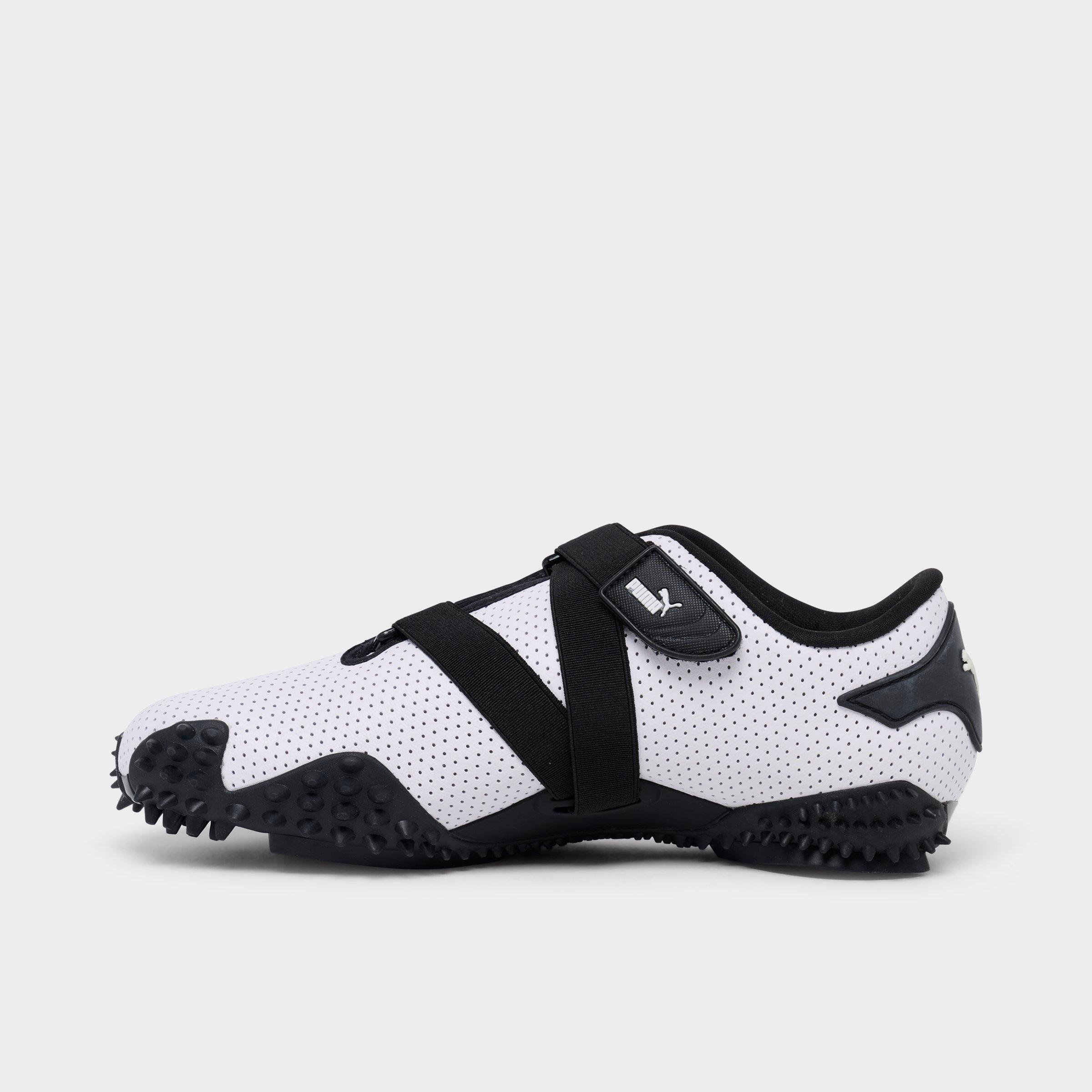 Women's Puma Mostro Perforated Casual Shoes in White/Black Size: 5.5
