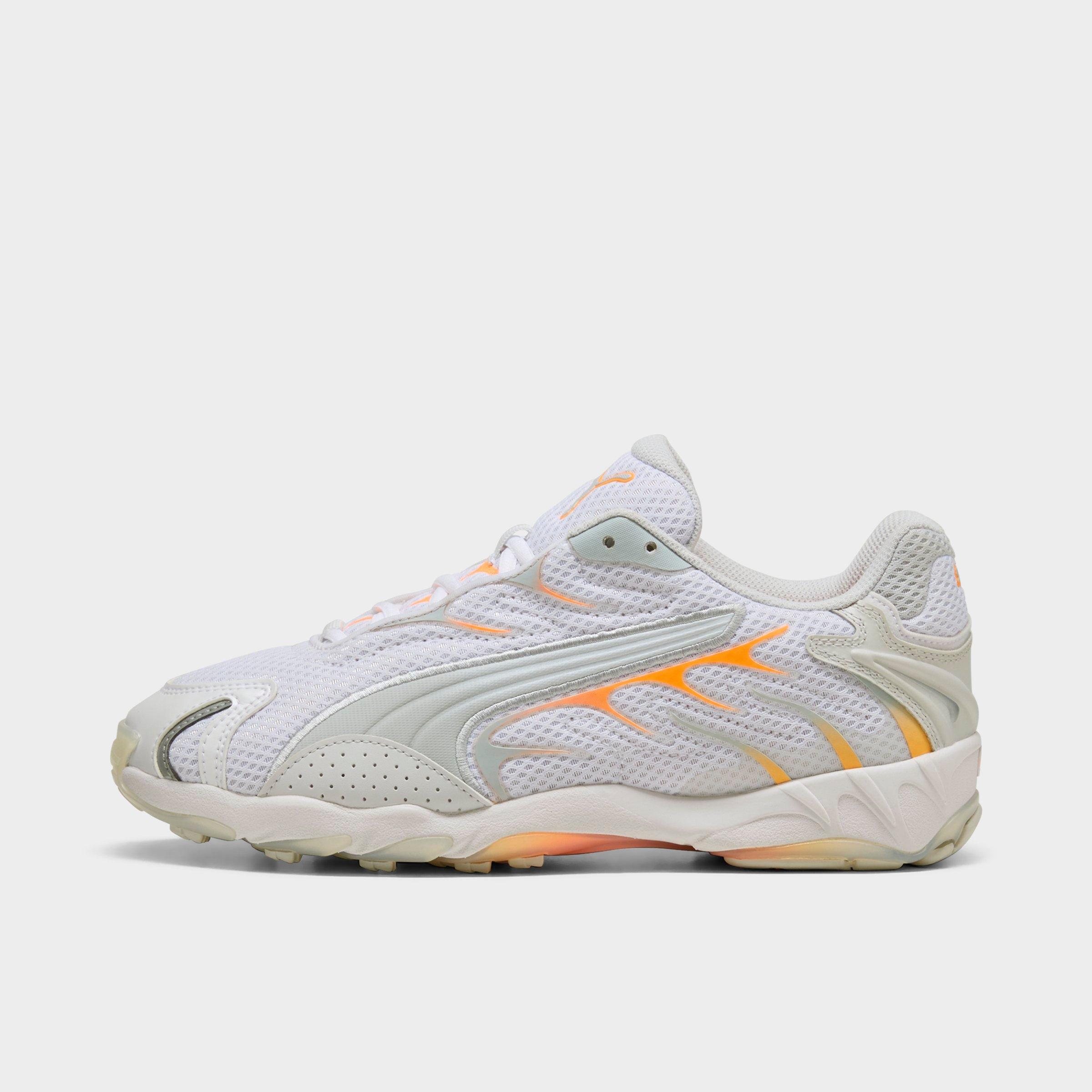 Men's Puma Inhale Casual Shoes in Puma White/Heat Fire Size: 7.5