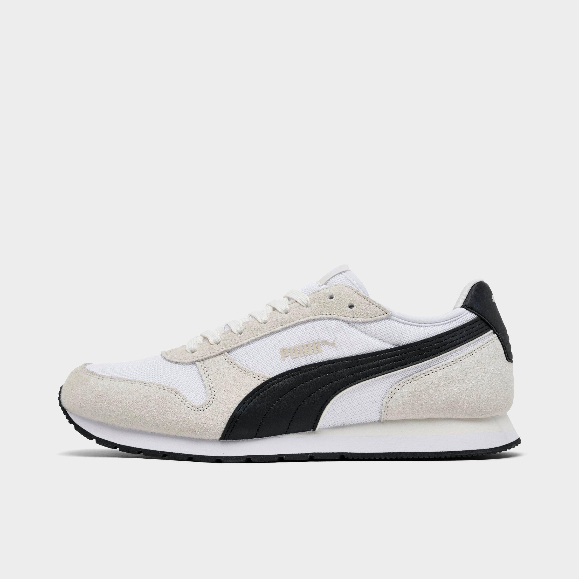 Men's Puma ST Miler Casual Shoes in White/Black/Vapor Grey Size: 7.0