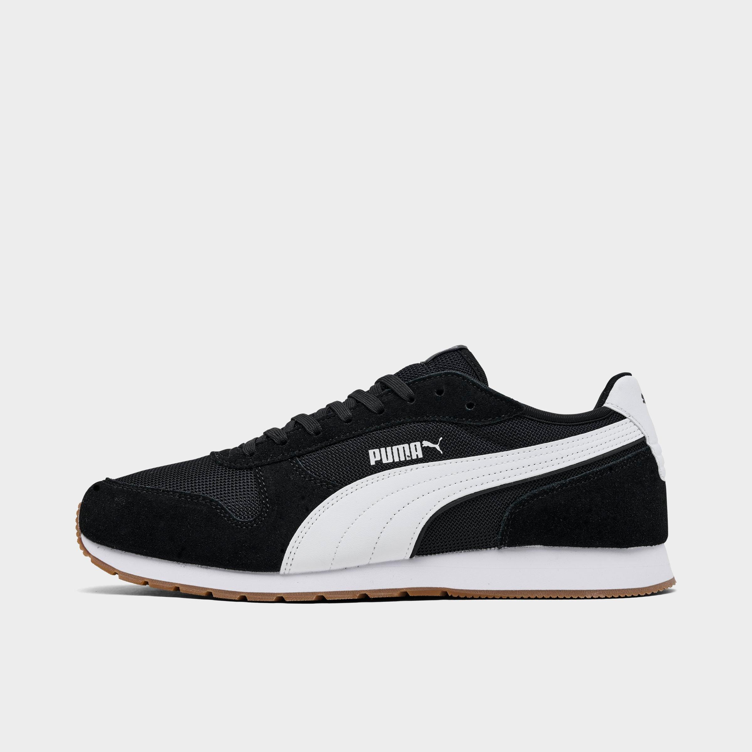 Men's Puma ST Miler Casual Shoes in Black/White/Gum Size: 7.0