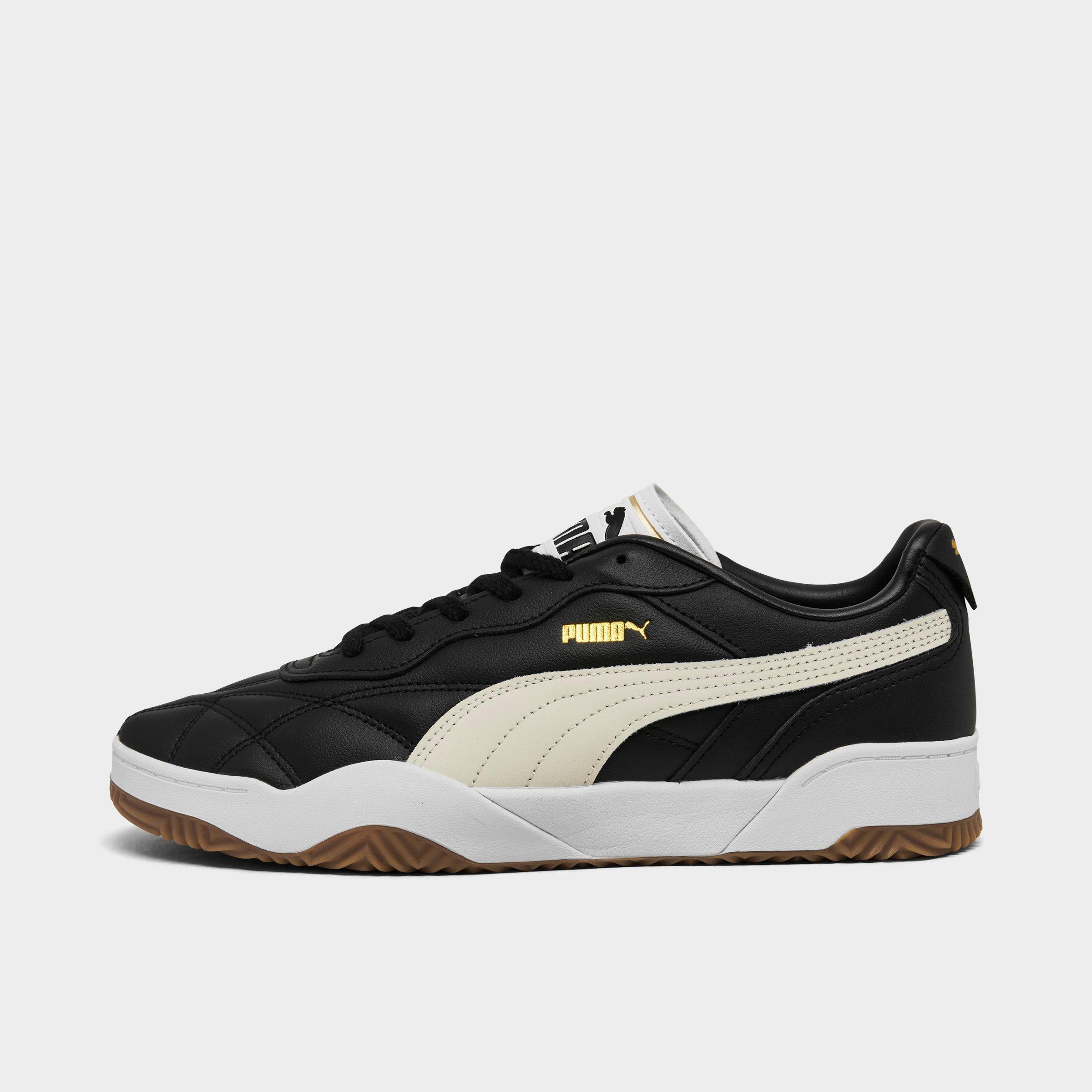 Men's Puma Tifosi Lux Casual Shoes in Black/Alpine Snow/Gum Size: 7.5