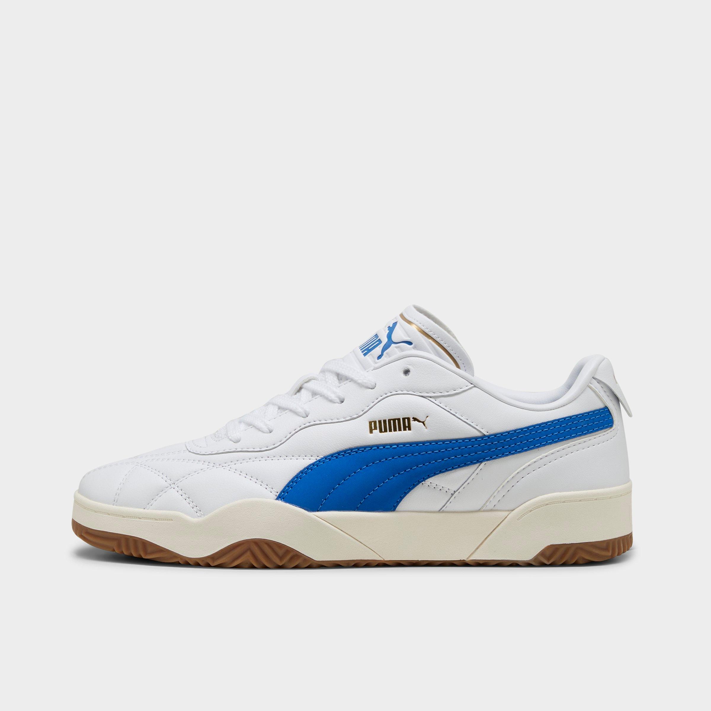 Men's Puma Tifosi Lux Casual Shoes in Puma White/Puma Team Royal/Gum Size: 7.5