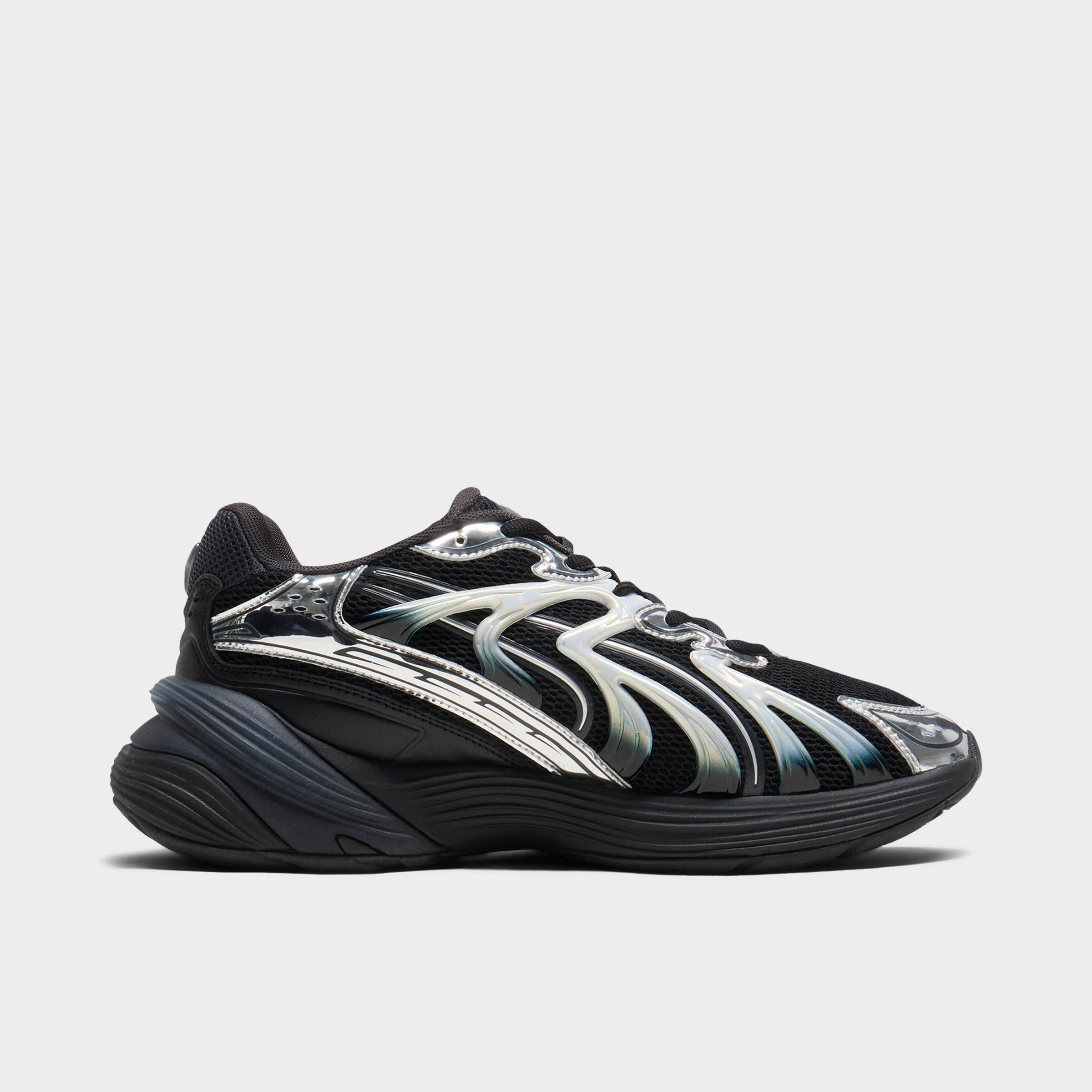 Men's Puma Inverse Casual Shoes in Black/Metallic Silver Size: 7.5