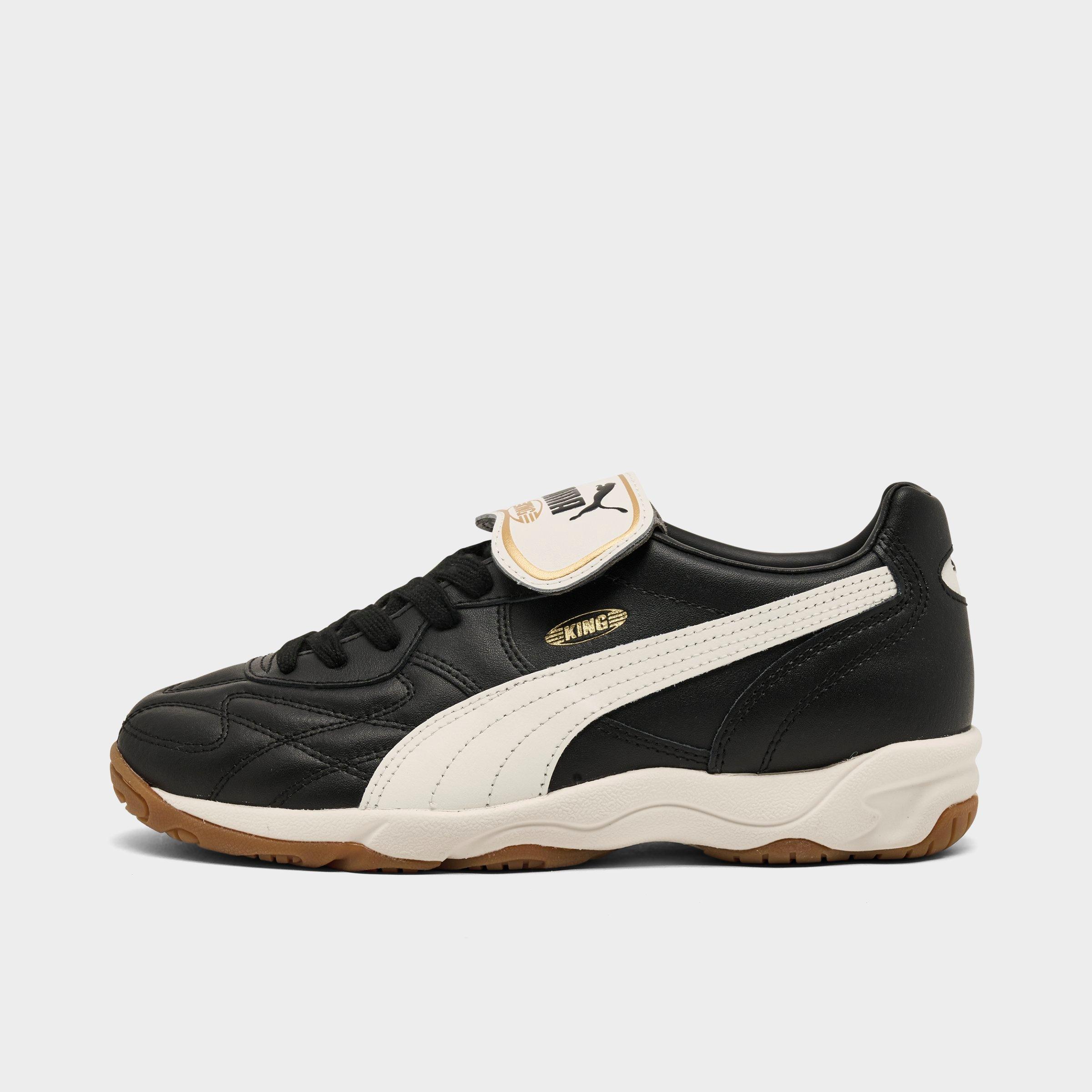 Big Kids Puma King Indoor Casual Shoes in Black/Warm White Size: 4.0
