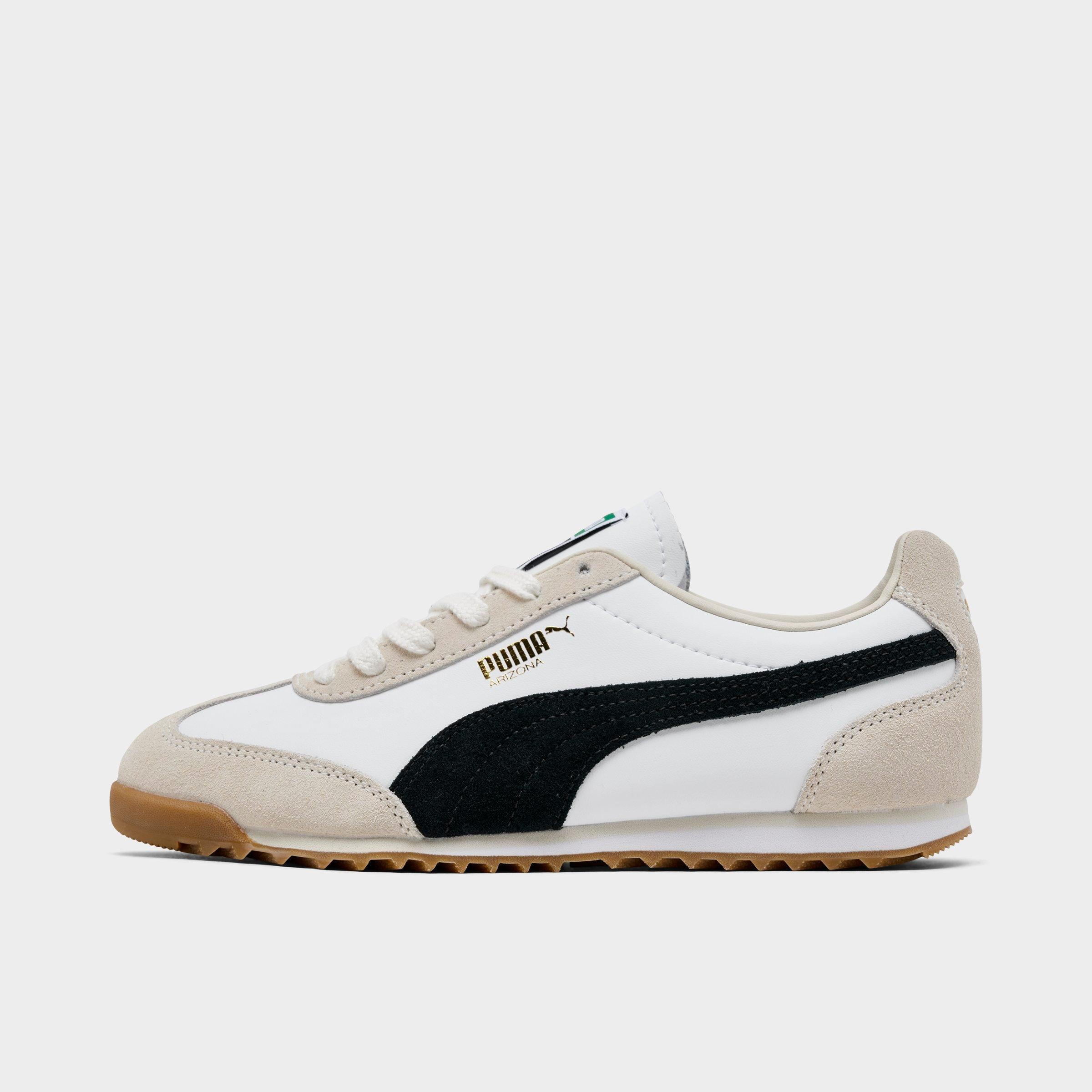 Puma Women's Arizona Retro Casual Shoes in White/White Size 5.5 Leather/Suede