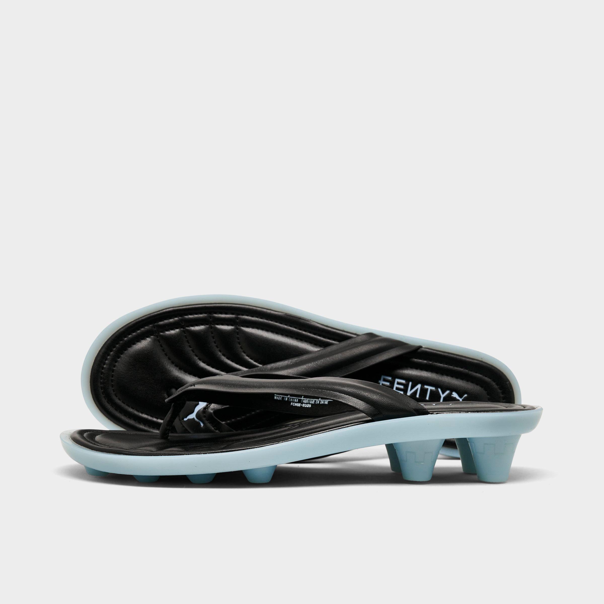 PUMA Women's X FENTY Cat Cleat Flip-Flop Sandals in Puma Black Size: 6.0