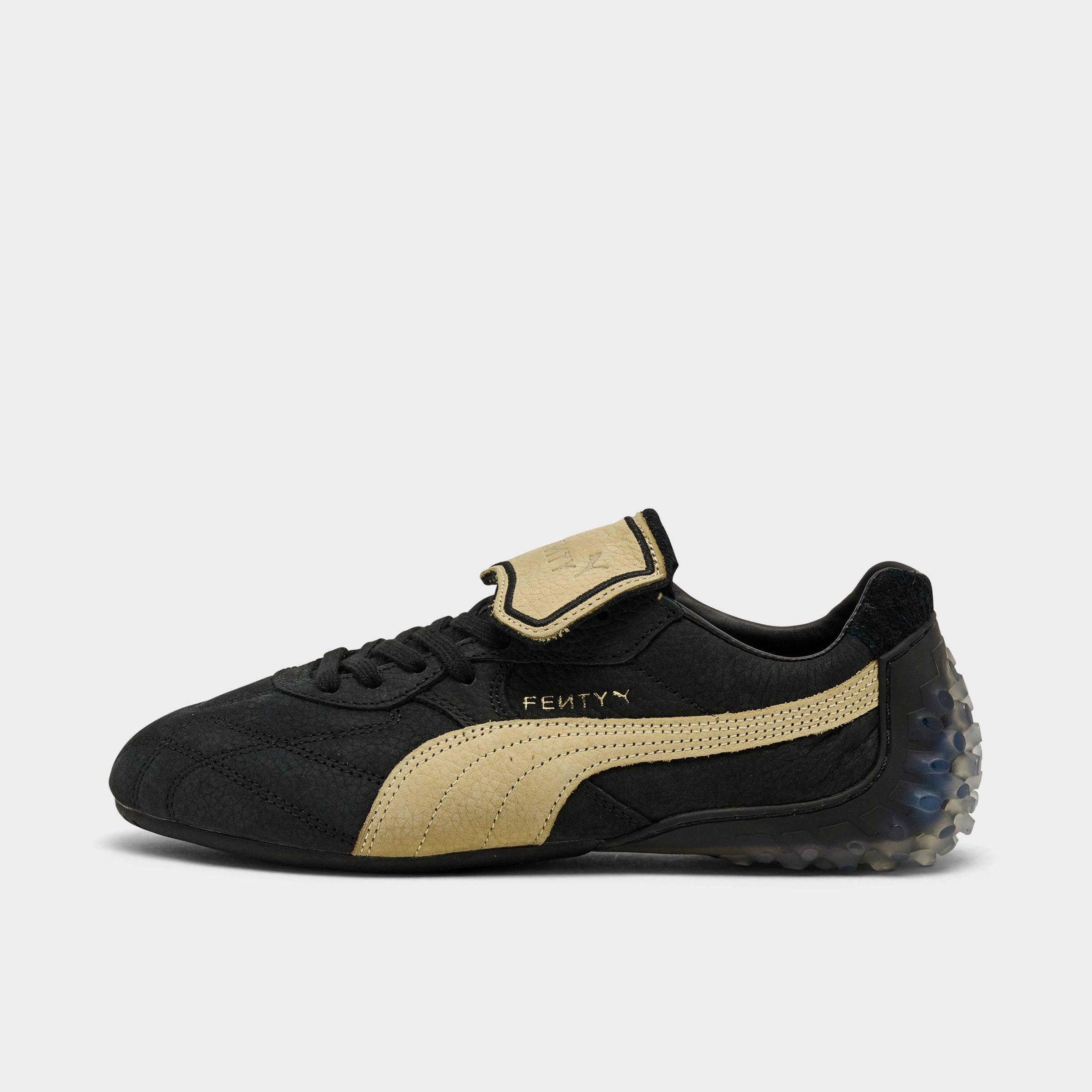 PUMA Women's X FENTY Avanti LS Stitched Casual Shoes in Puma Black/Prairie Tan Size: 5.5