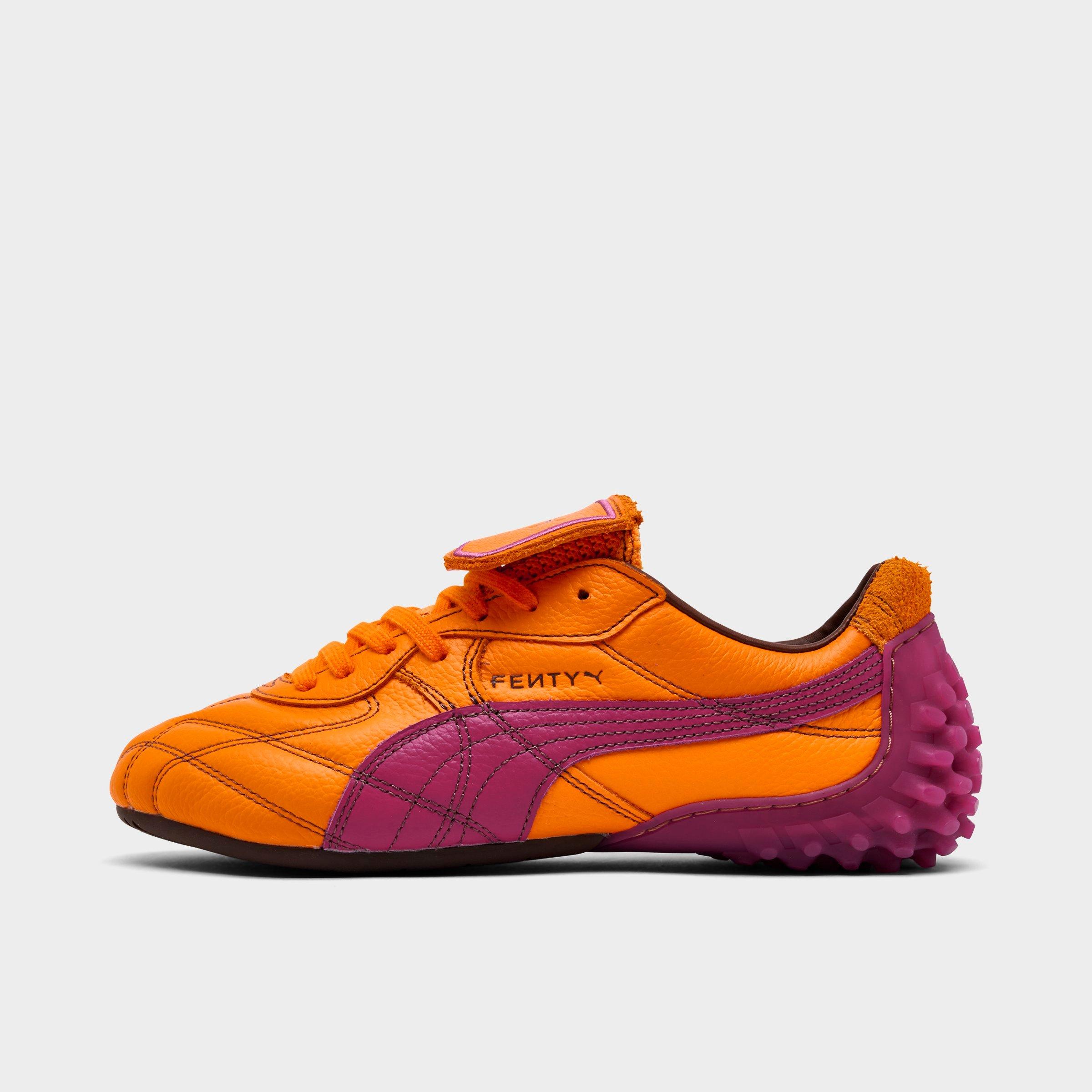 PUMA Women's X FENTY Avanti LS Stitched Casual Shoes in Pumpkin Pie/Pinktastic Size: 6