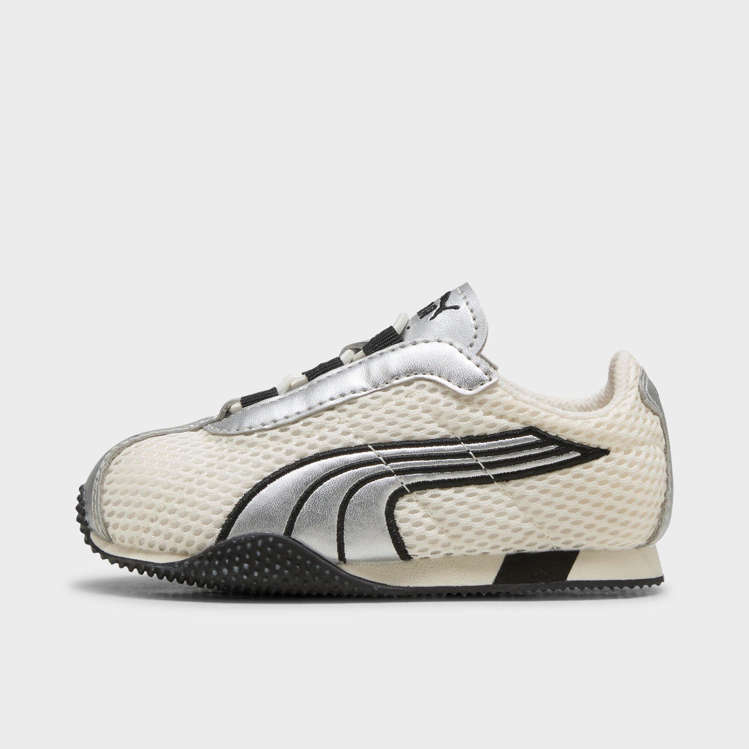 Kids Toddler Puma H-Street OG Stretch Lace Casual Shoes in Frosted Ivory/Puma Silver Size: 5.0