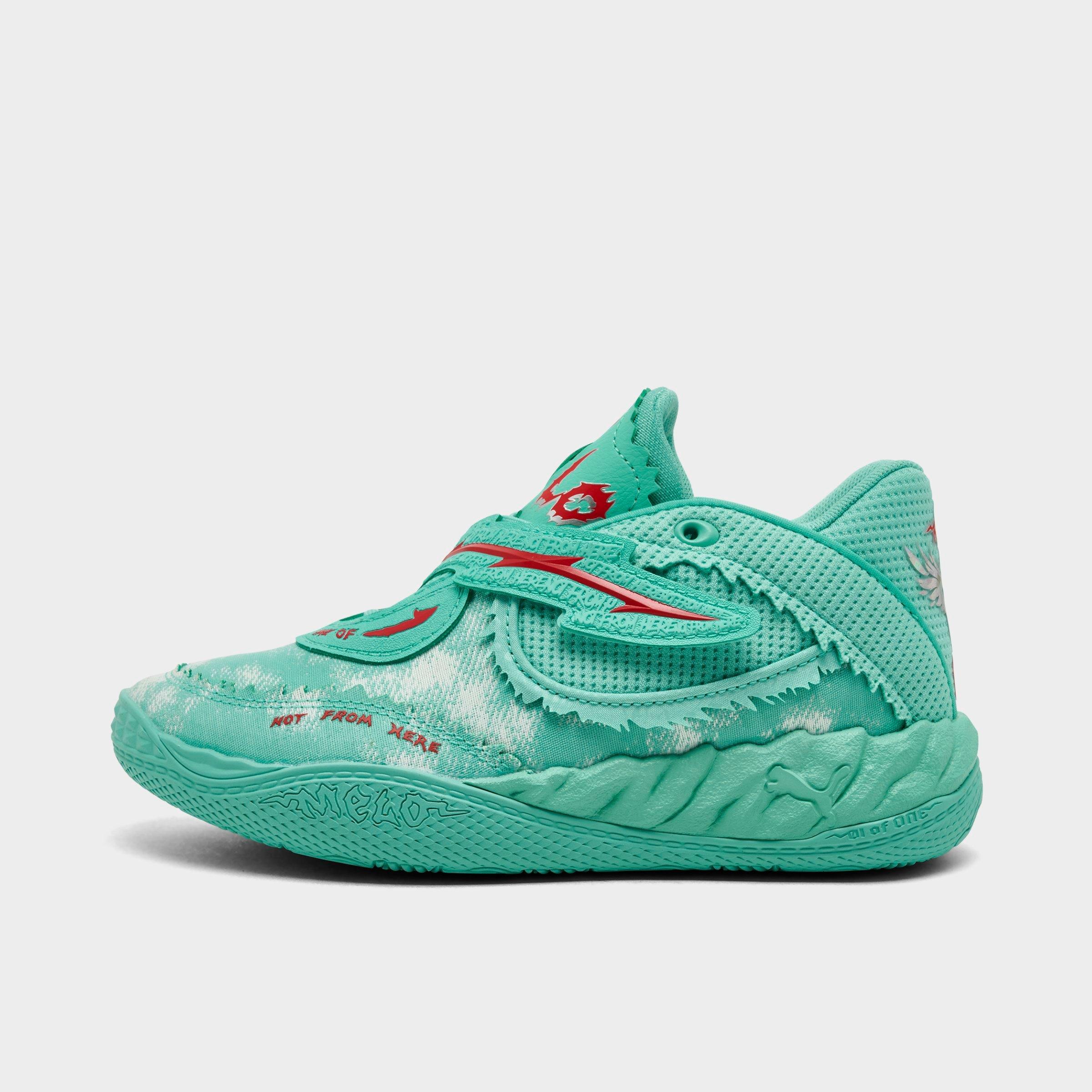 Little Kids Puma LaMelo Ball MB.05 Basketball Shoes in Aquatic/For All Time Red Size: 3.0