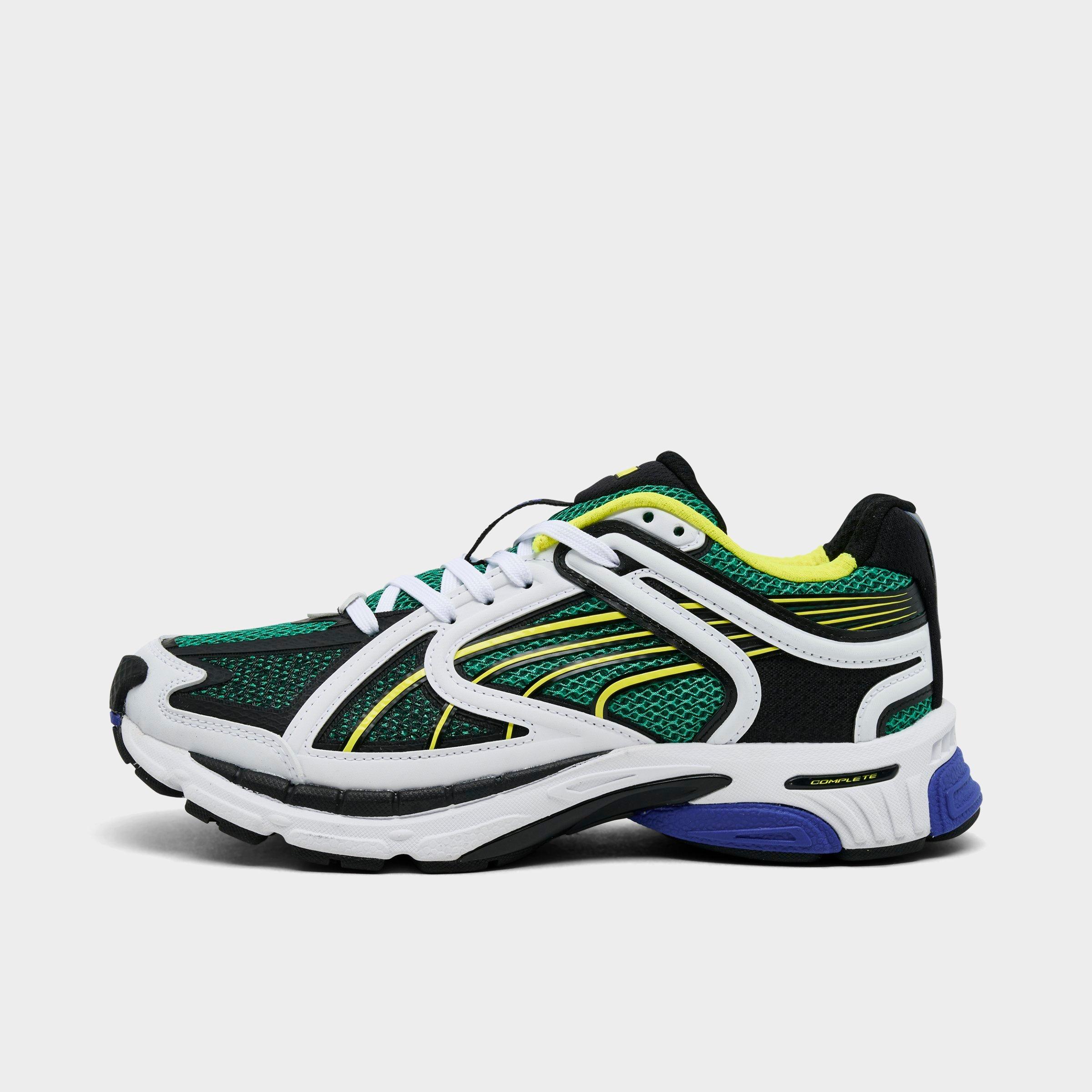 Big Kids Puma SkyJet Casual Shoes in Vibrant Green/White/Black Size: 6.0