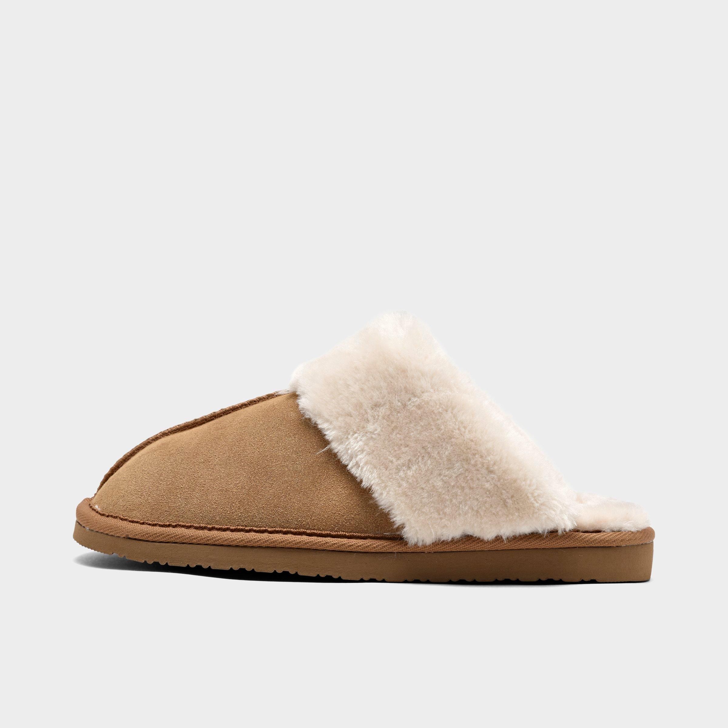 Minnetonka Women's Chesney Faux-shearling Slippers Women's Shoes In Cinnamon