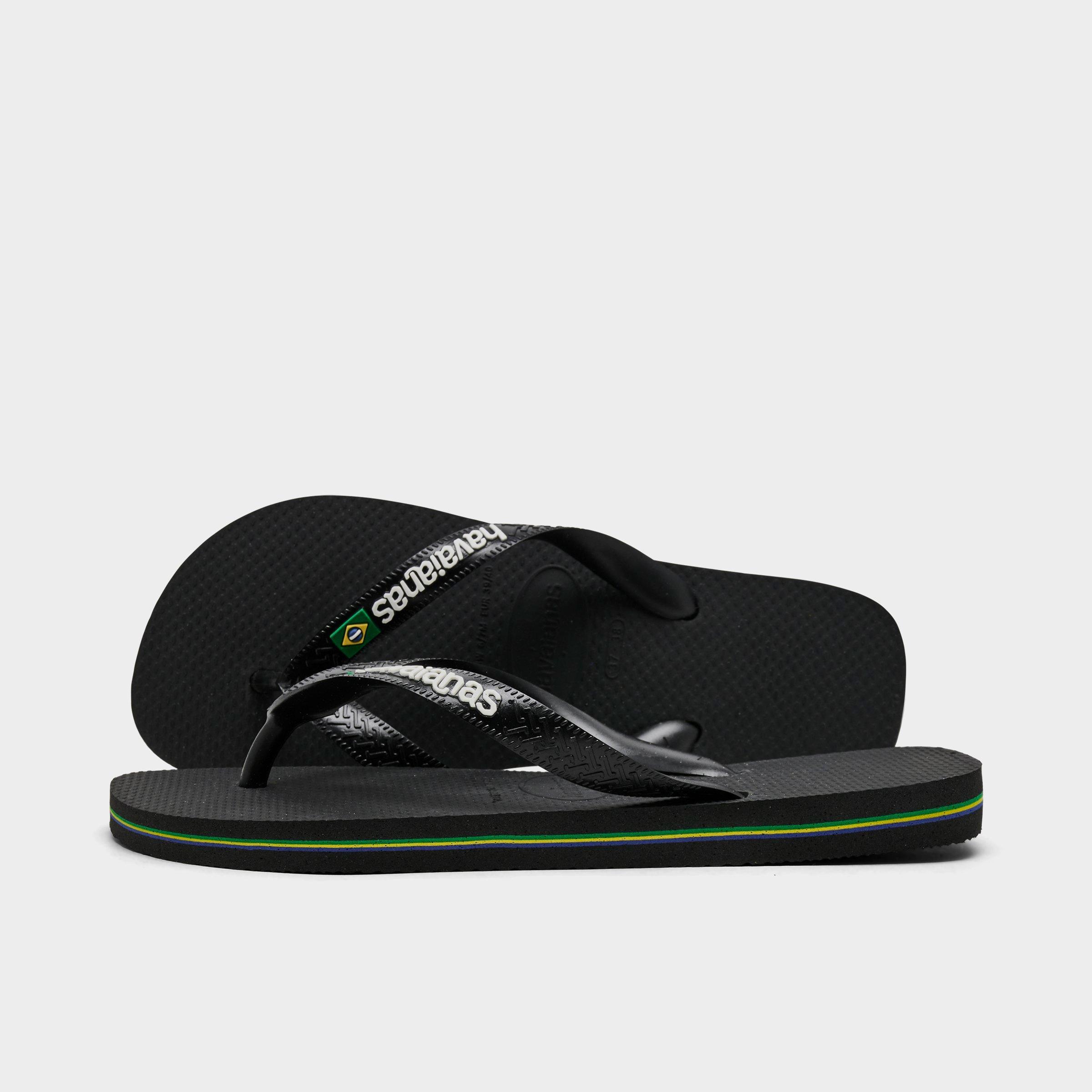 Havaianas Women's Brasil Logo Flip-Flop Sandals in Black Size: 6.0