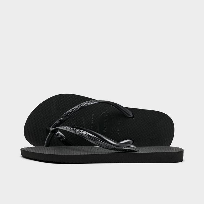 Women's Havaianas Slim Metallic Logo Flip-Flop Sandals
