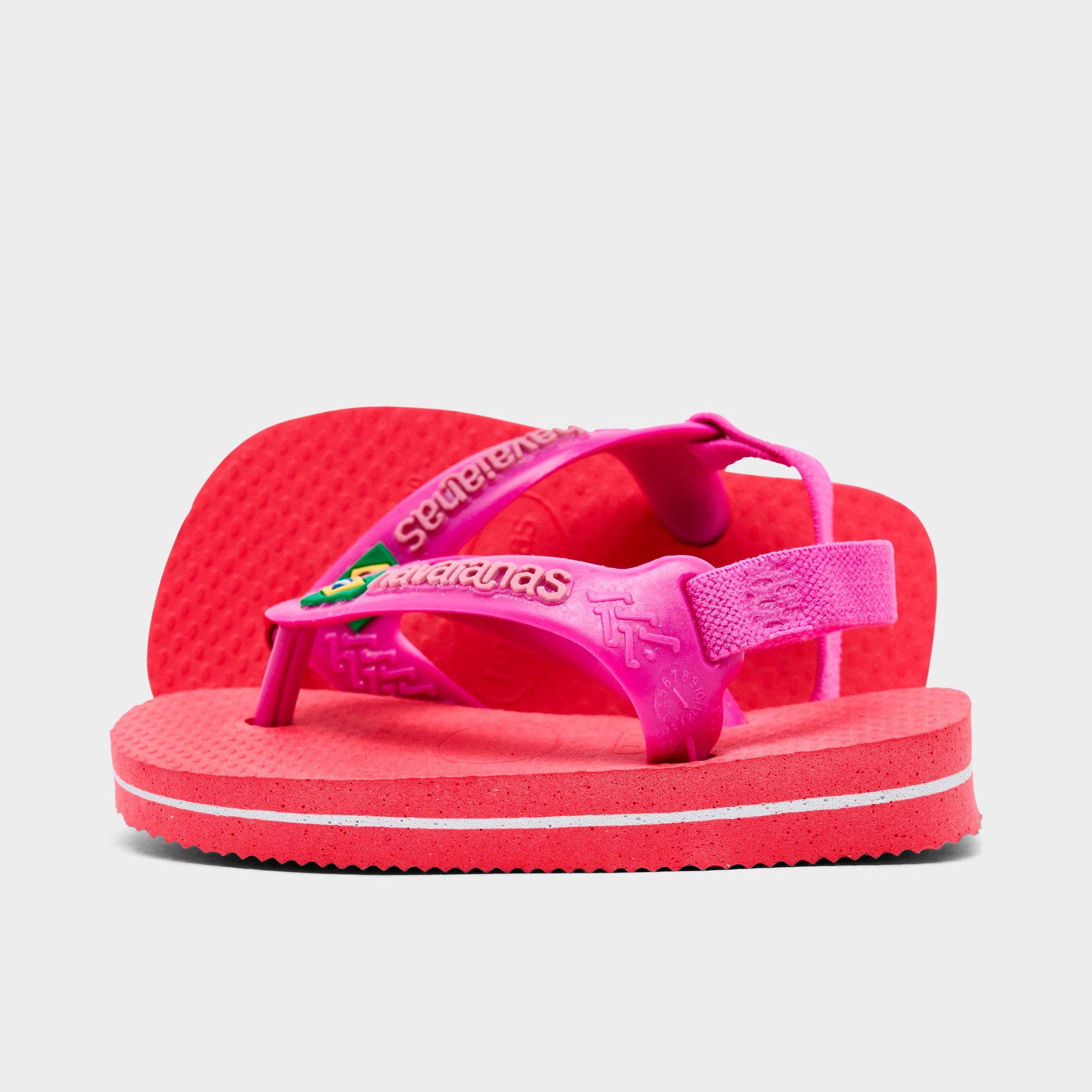 Havaianas Kids Toddler Brazil Flip-Flops in Coral Pink Size: 4.0