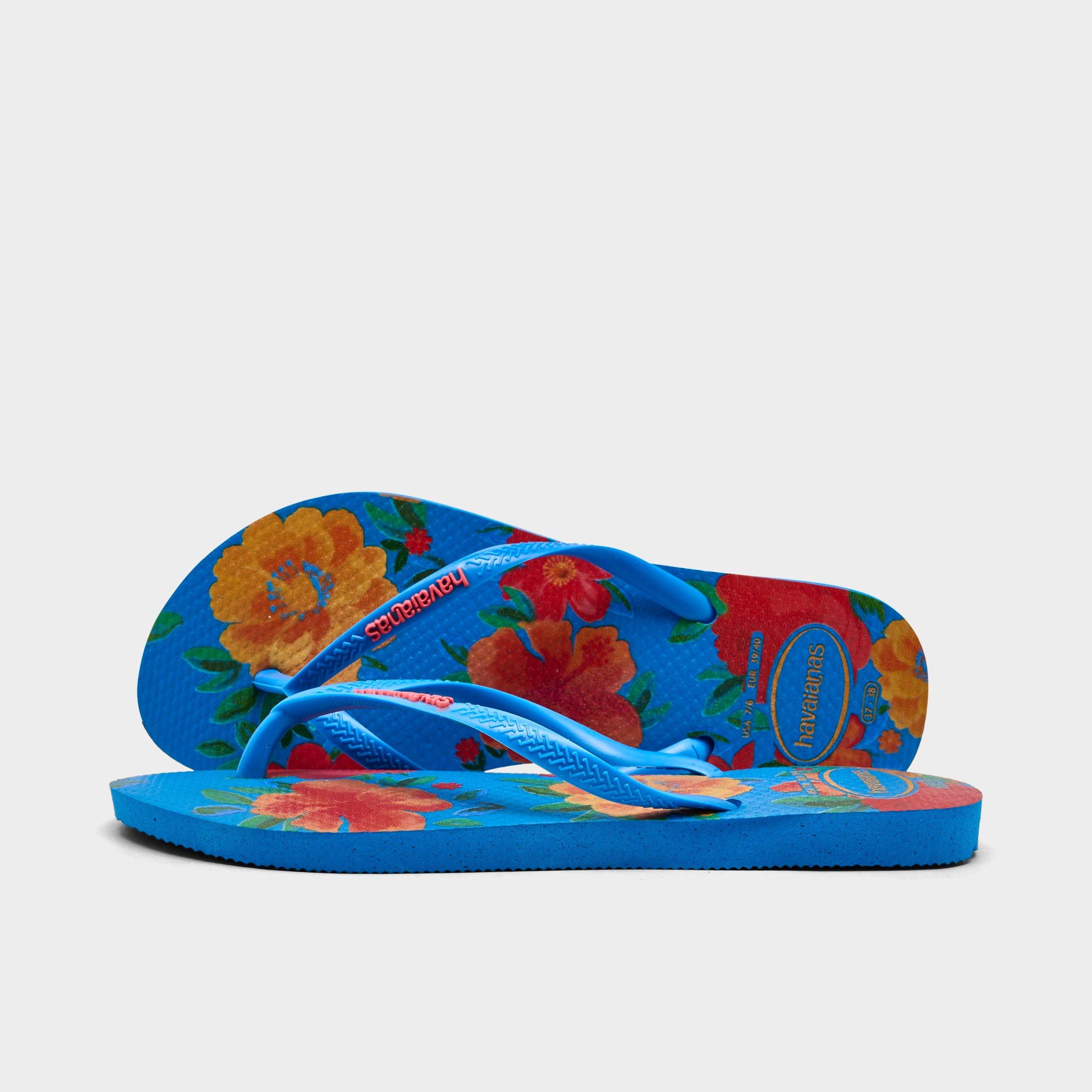 Havaianas Women's Slim Summer Bliss Flip-Flop Sandals in Brilliant Blue Size: 9/10