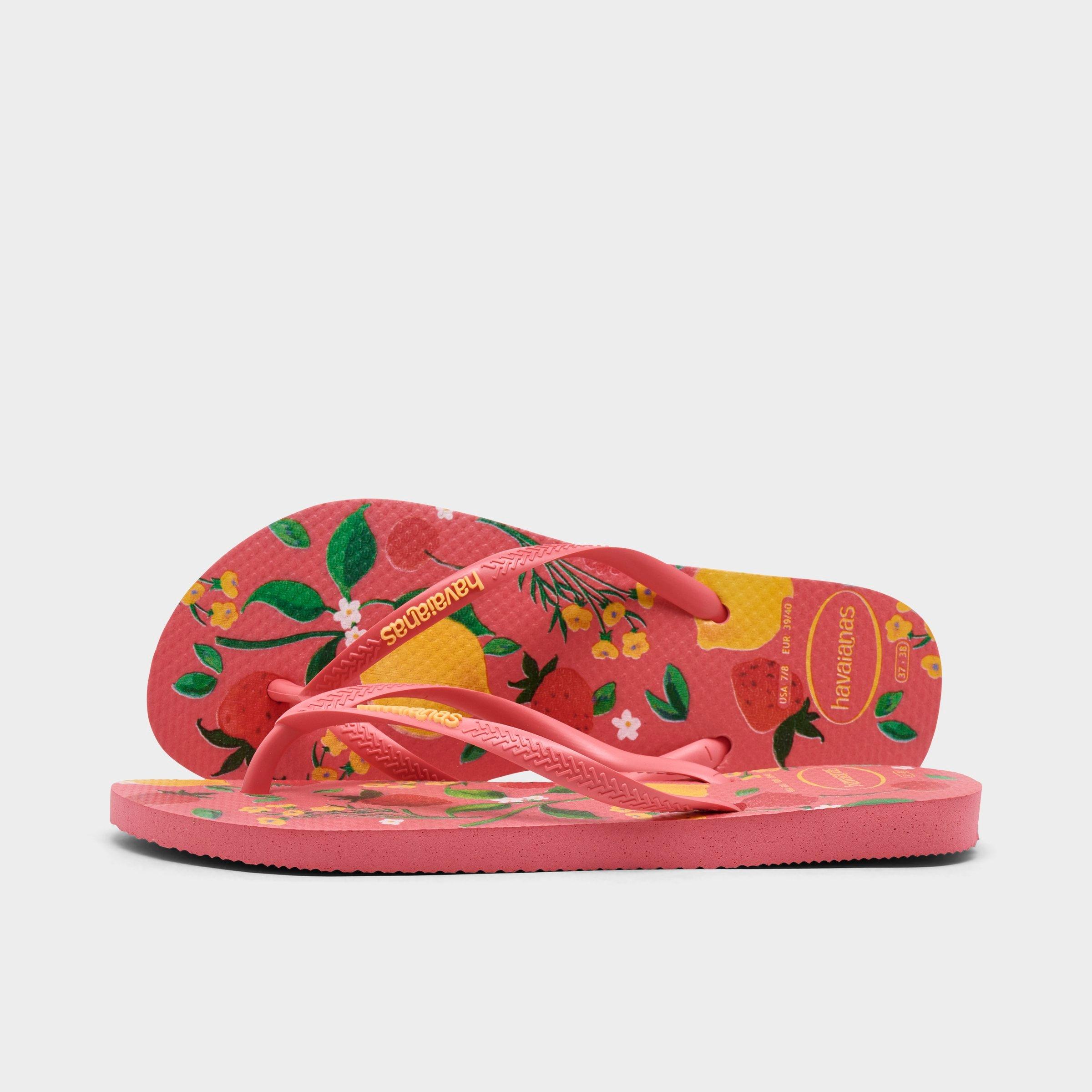 Havaianas Women's Slim Summer Bliss Flip-Flop Sandals in Tropical Coral Size: 9/10