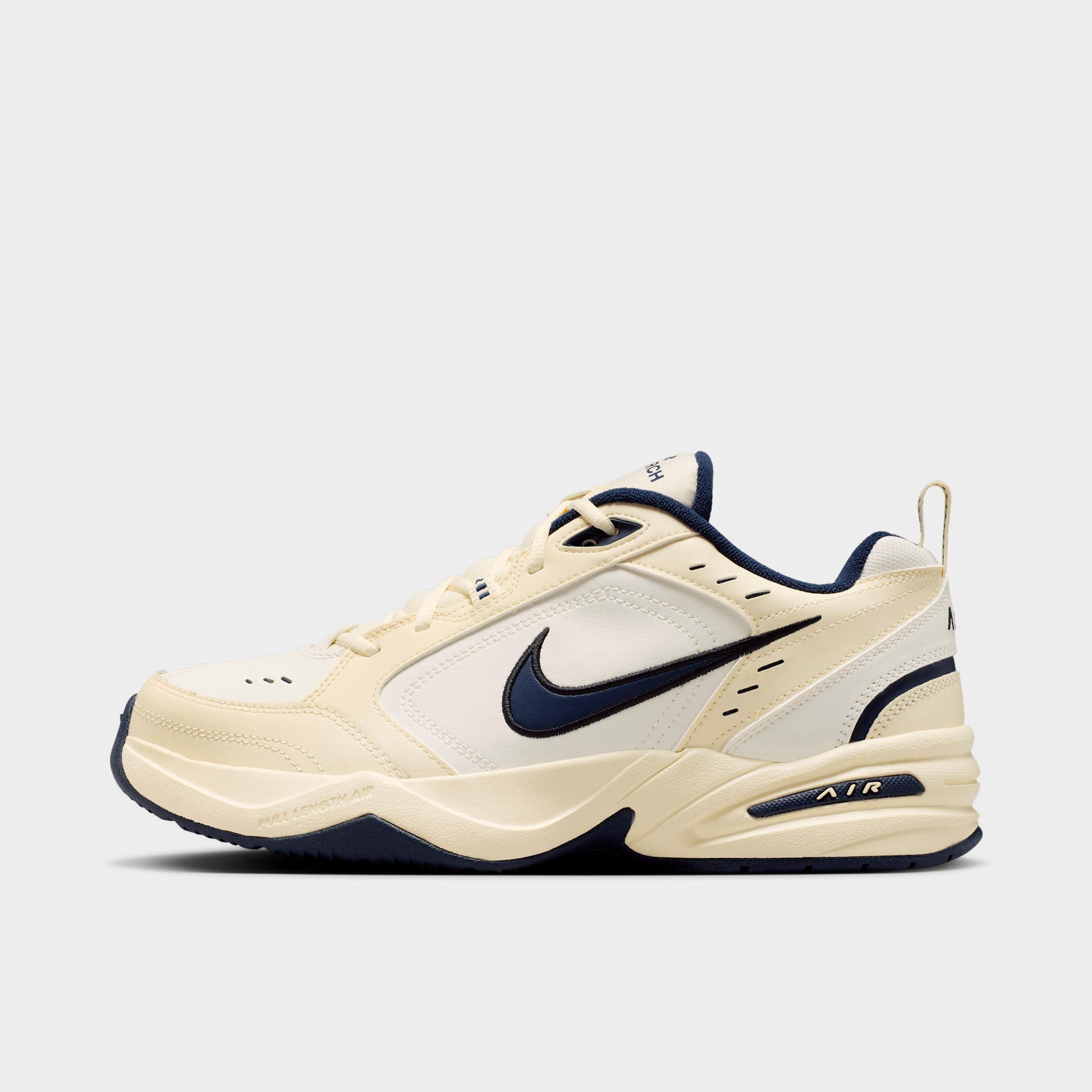 Nike Men's Air Monarch IV Casual Shoes in Coconut Milk/Sail/Black Size: 7.0