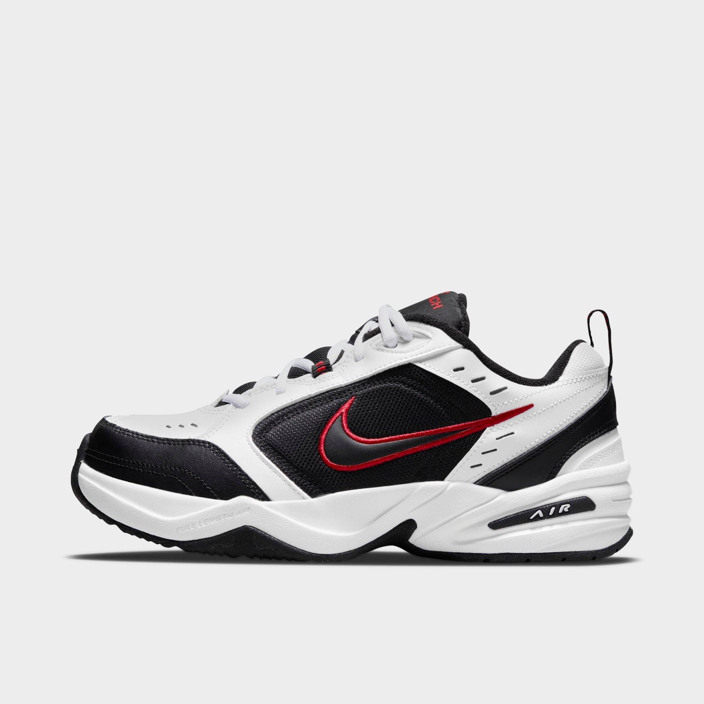 Nike Men's Air Monarch IV Casual Shoes (Wide Width 4E) in Black/White Size 7.5 Leather