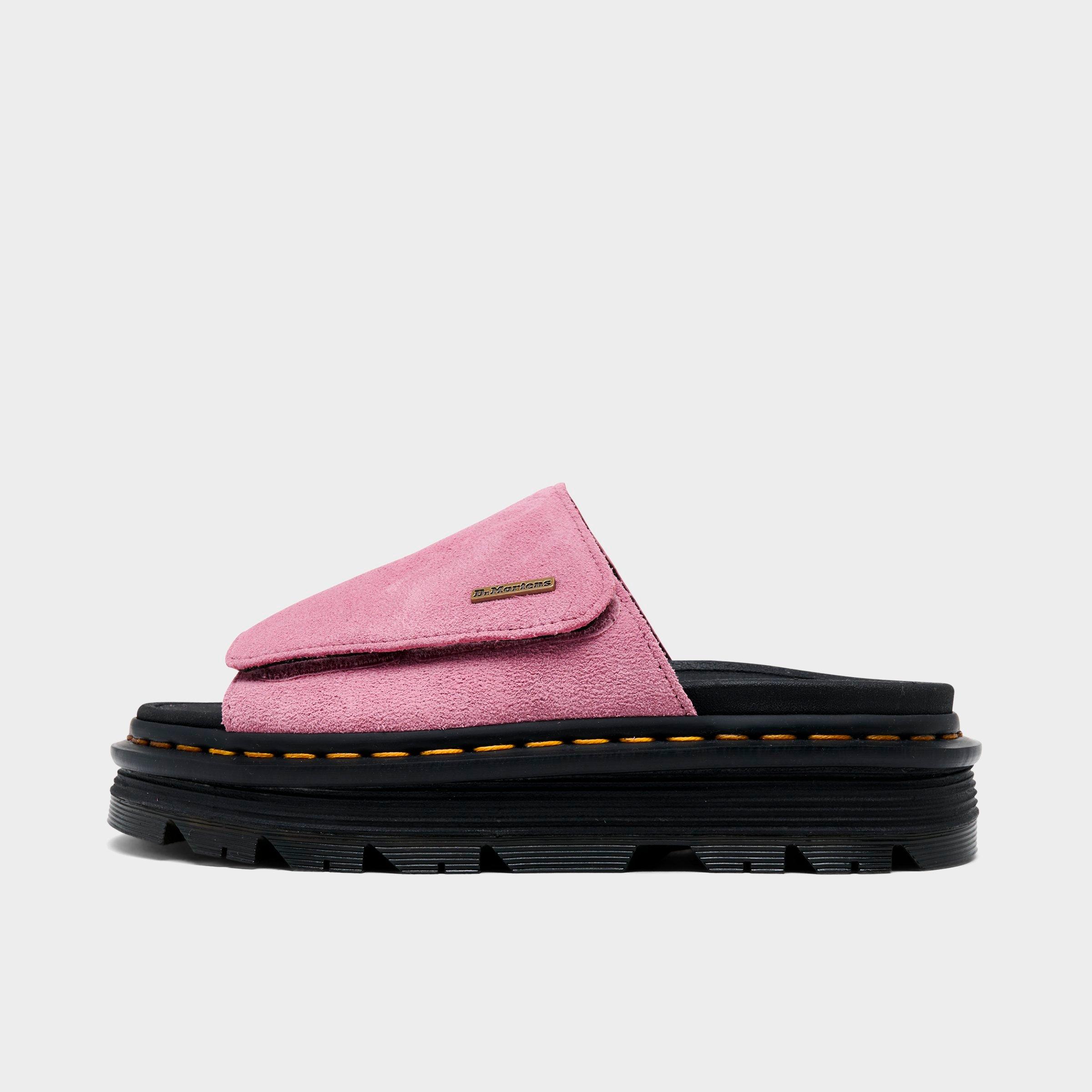 Dr. Martens Women's Suede Strap Platform Slide Sandals