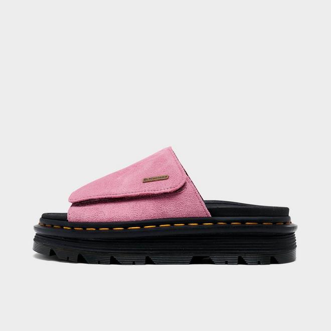 Women's Dr. Martens Suede Strap Platform Slide Sandals