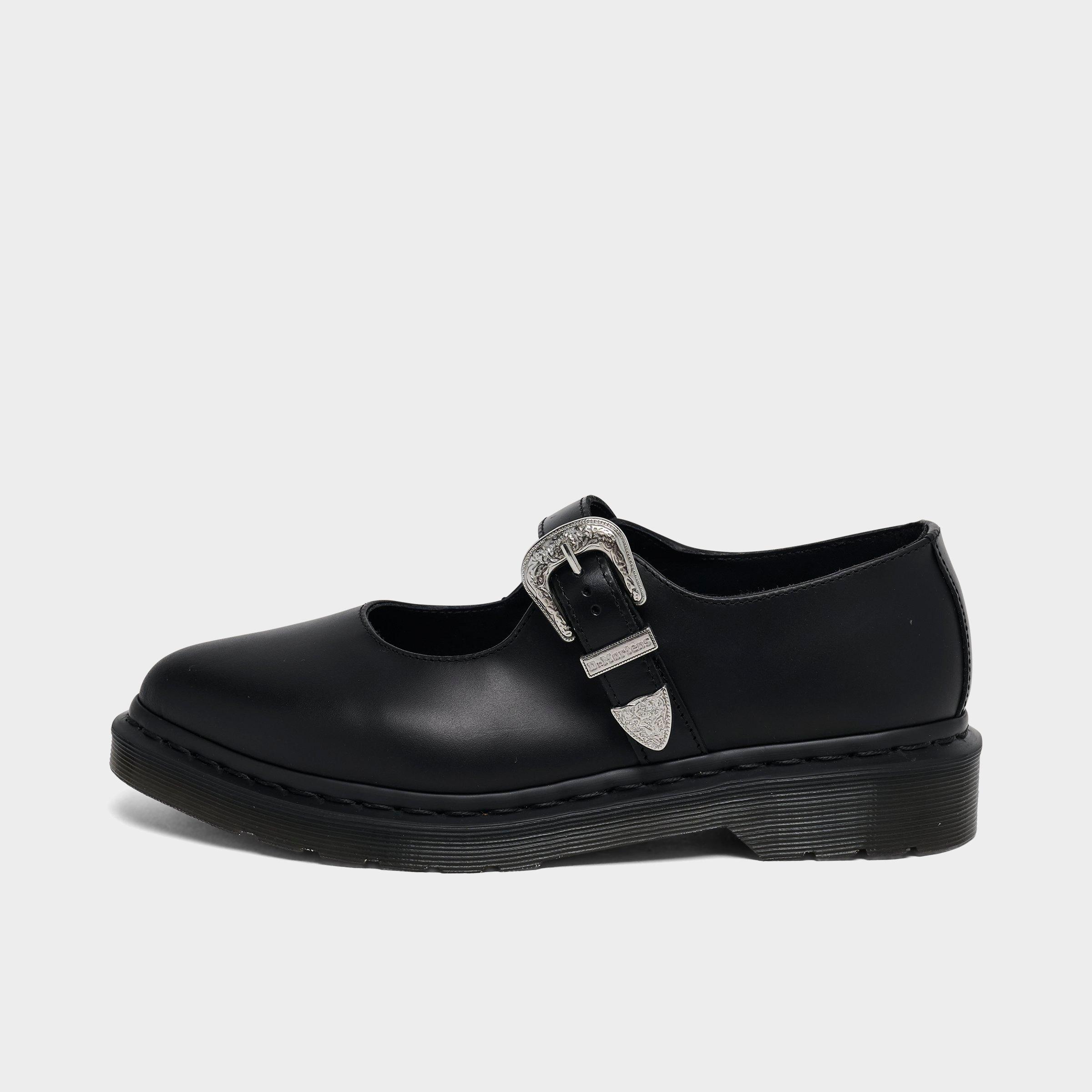 Dr. Martens Women's Elphie Buckle Atlas Mary Jane Leather Casual Shoes