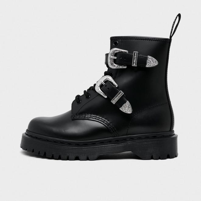 Women's Dr. Marten's Bex Atlas 1460 Western Buckle Leather Ankle Boots