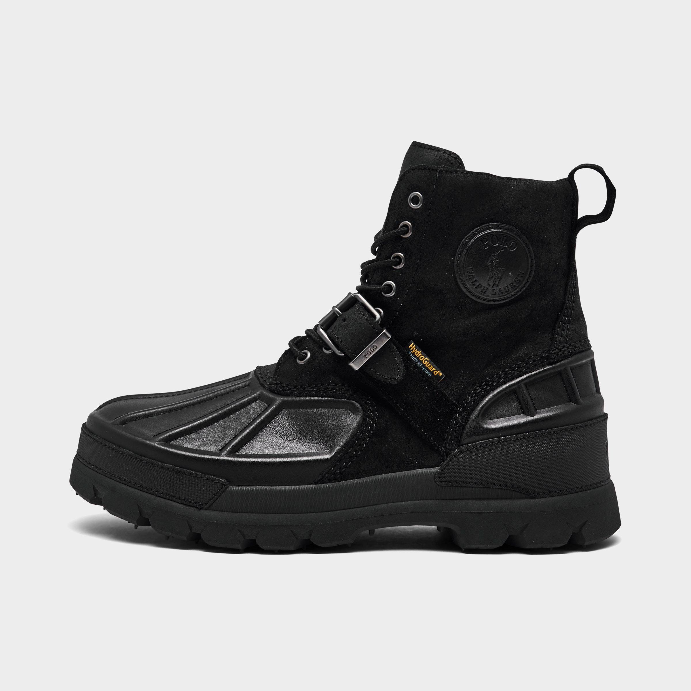 UPC 195167163672 product image for Polo Ralph Lauren Men's Oslo High Waterproof Boots in Black/Black Size 11.5 Leat | upcitemdb.com