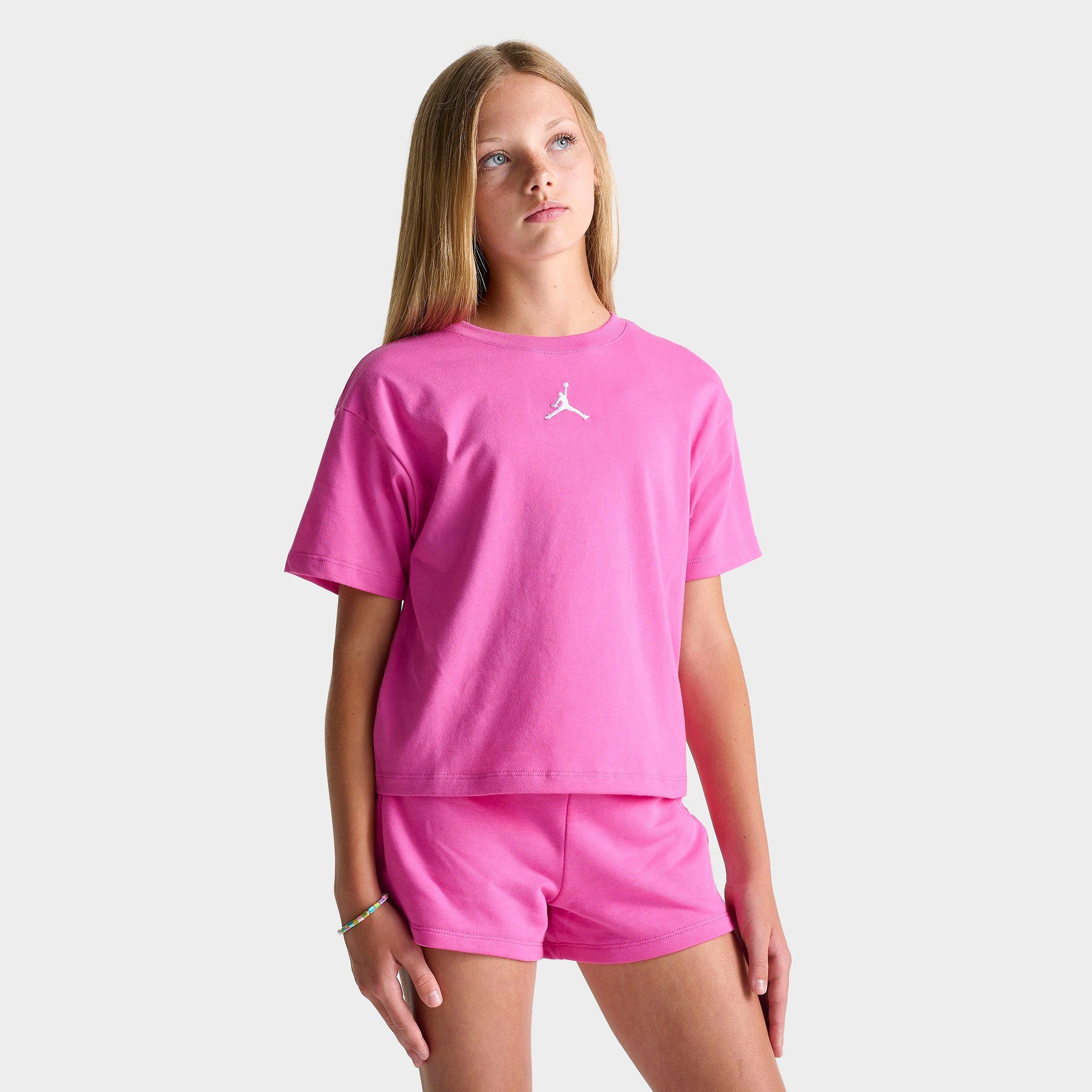 Nike Kids' Jordan Girls' Essentials Boxy T-shirt In Pink