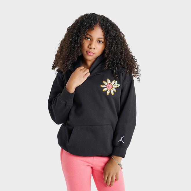 Girls' Big Kids' Jordan Floral Flight Pullover Hoodie