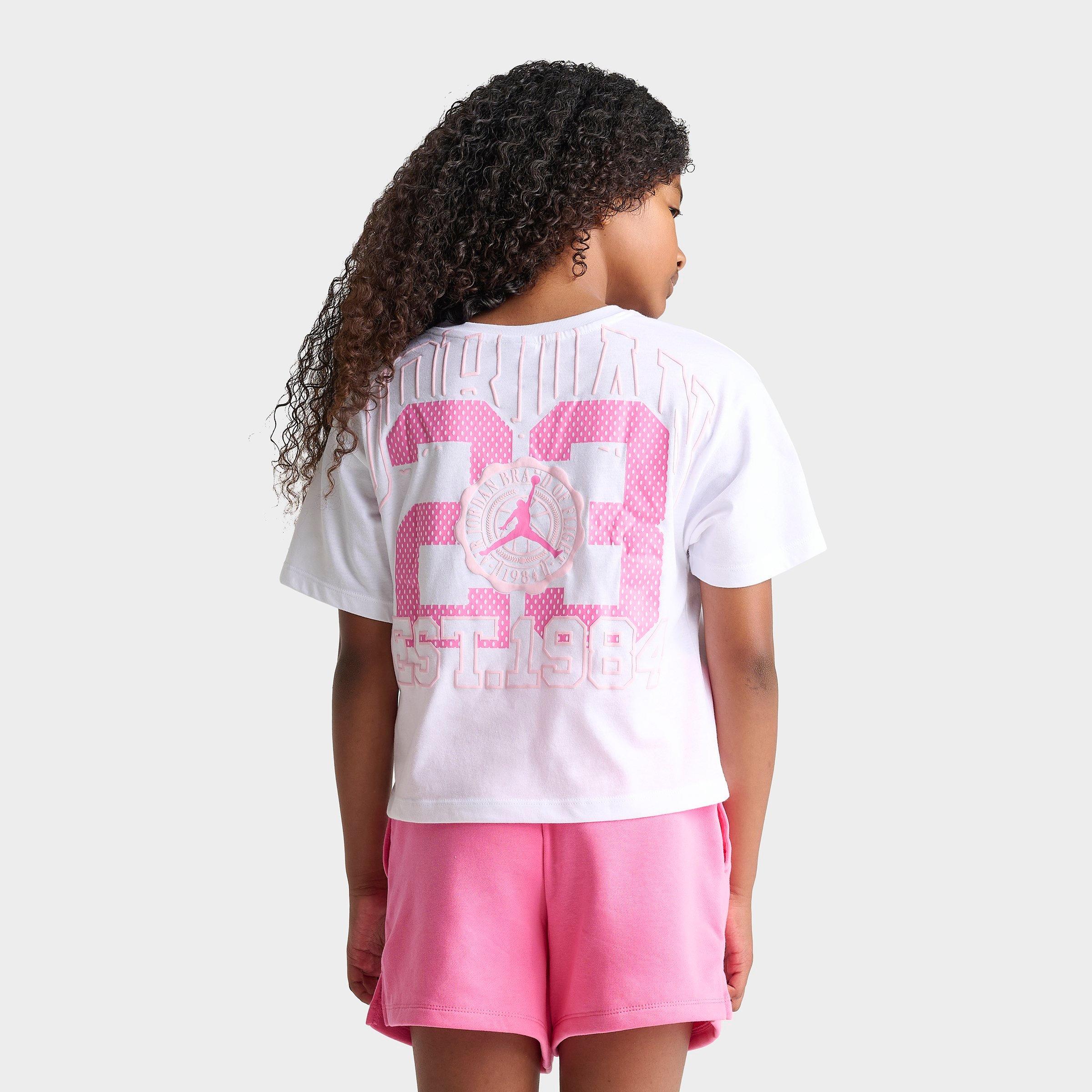 Jordan Girls' Big Kids Collegiate T-Shirt in White Size: Small