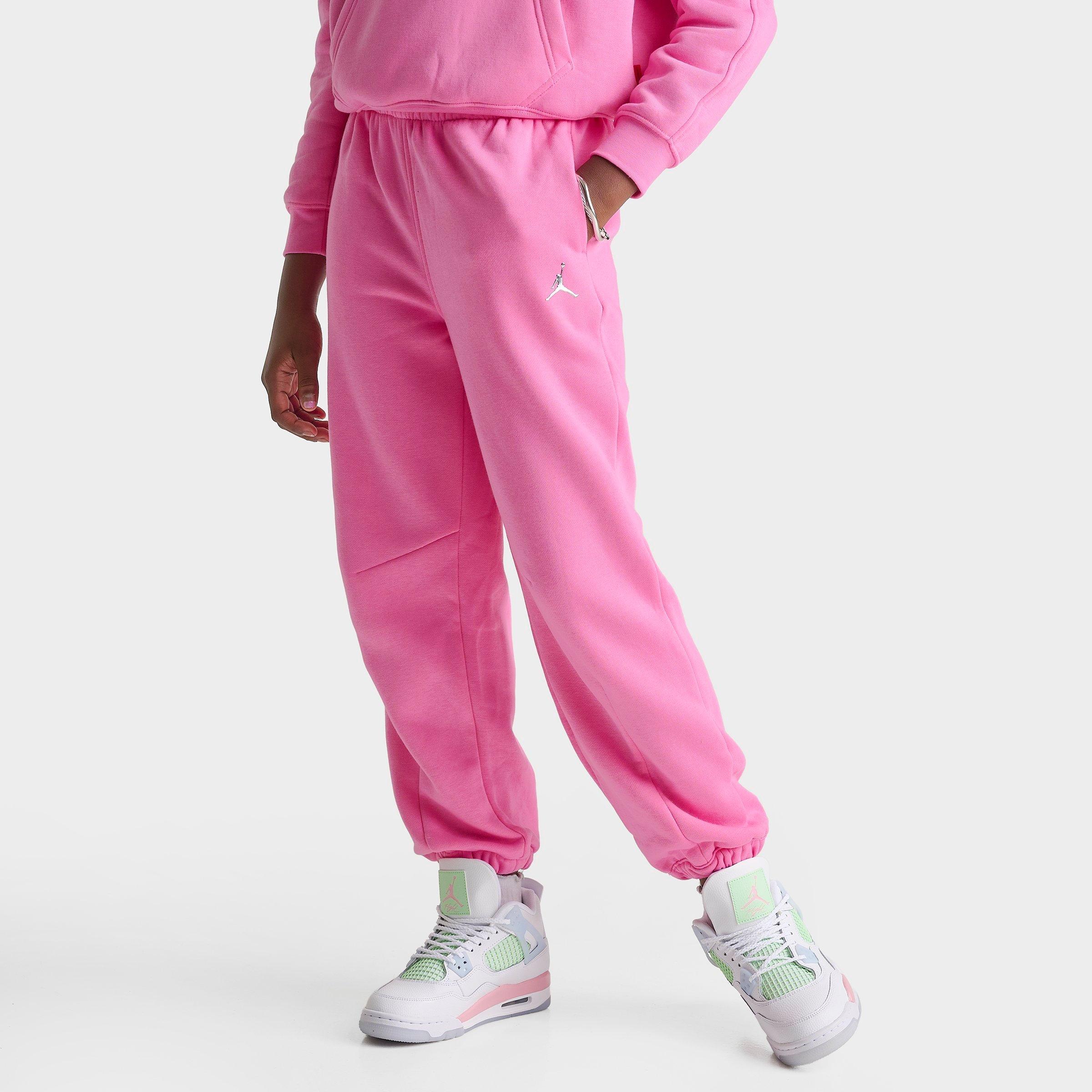 Jordan Girls' Big Kids Brooklyn Fleece Jogger Pants in Gym Pink Size: XL