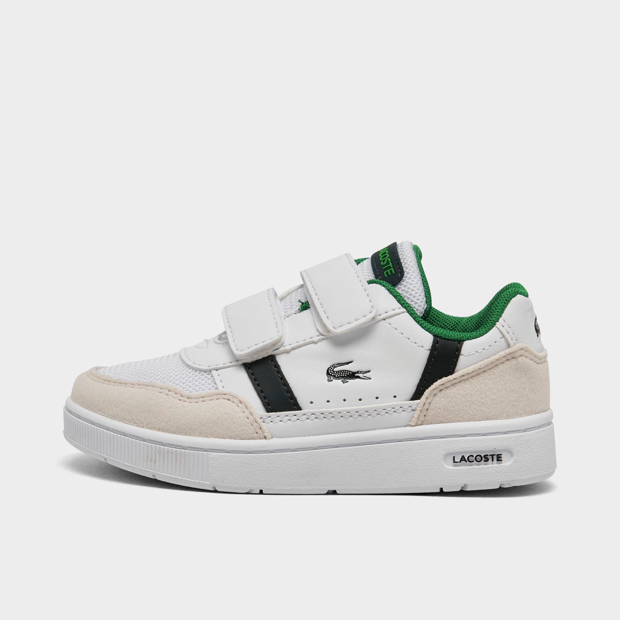 Lacoste Kids Toddler T-Clip Casual Shoes in White/Green Size: 4.0
