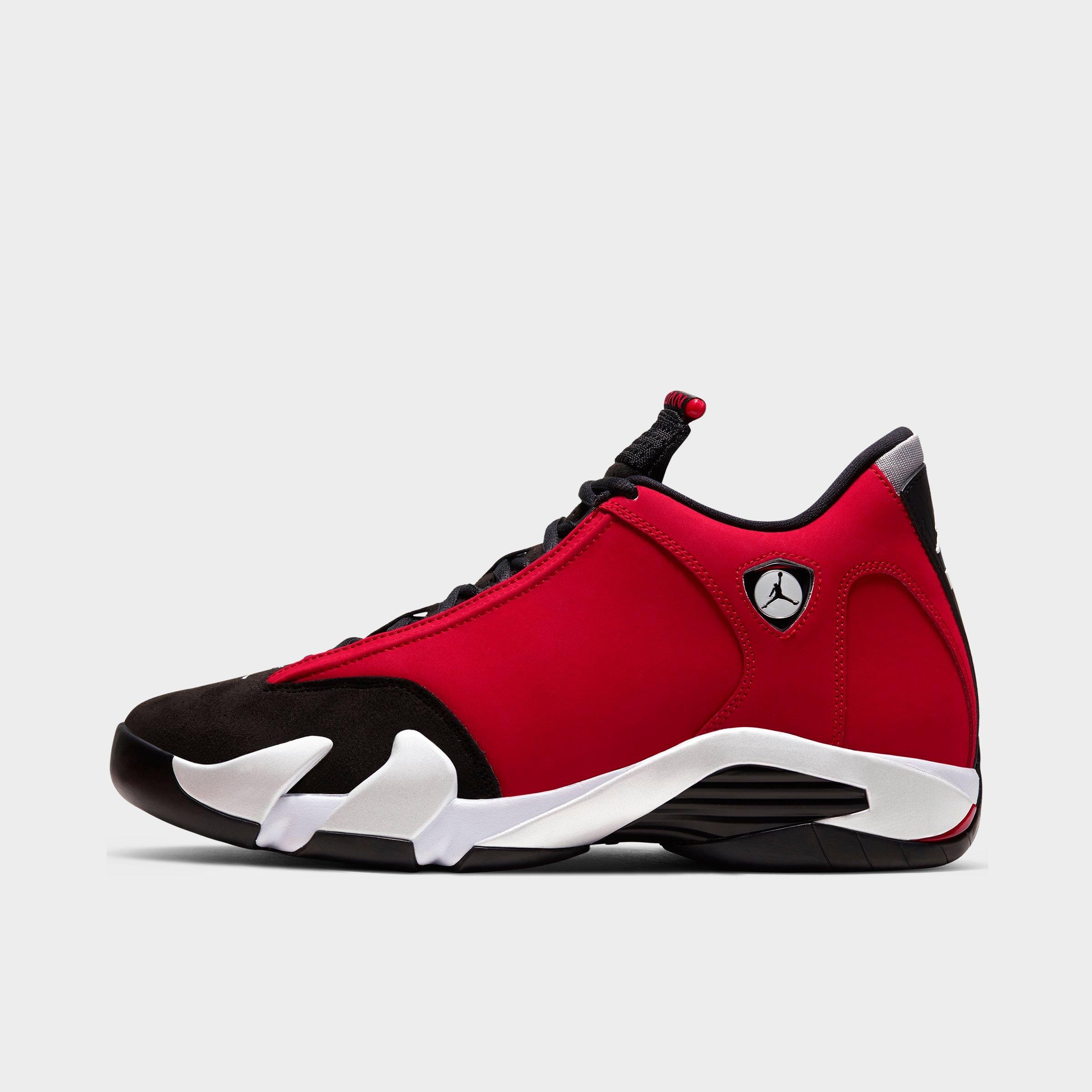 toddler jordan 14 white and red