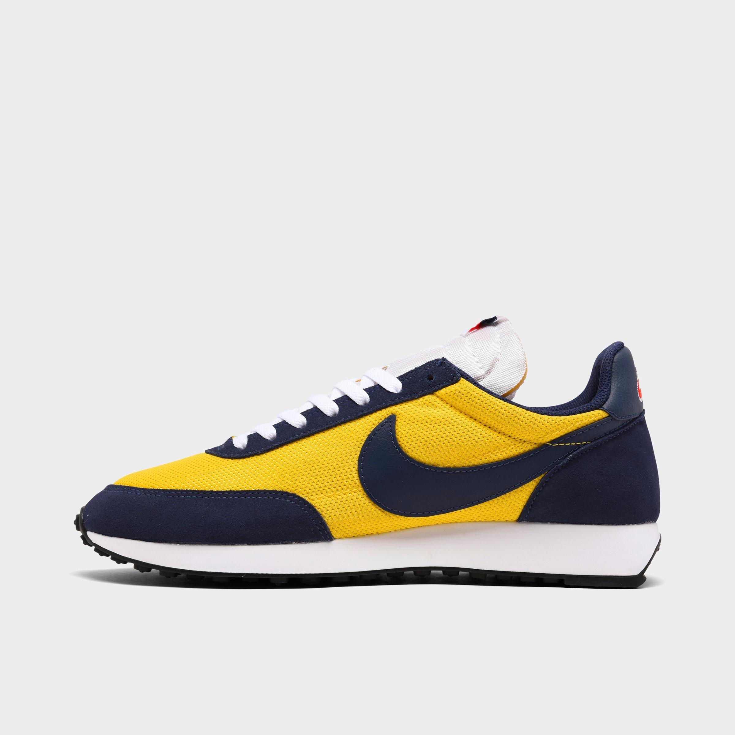 nike tailwind yellow blue