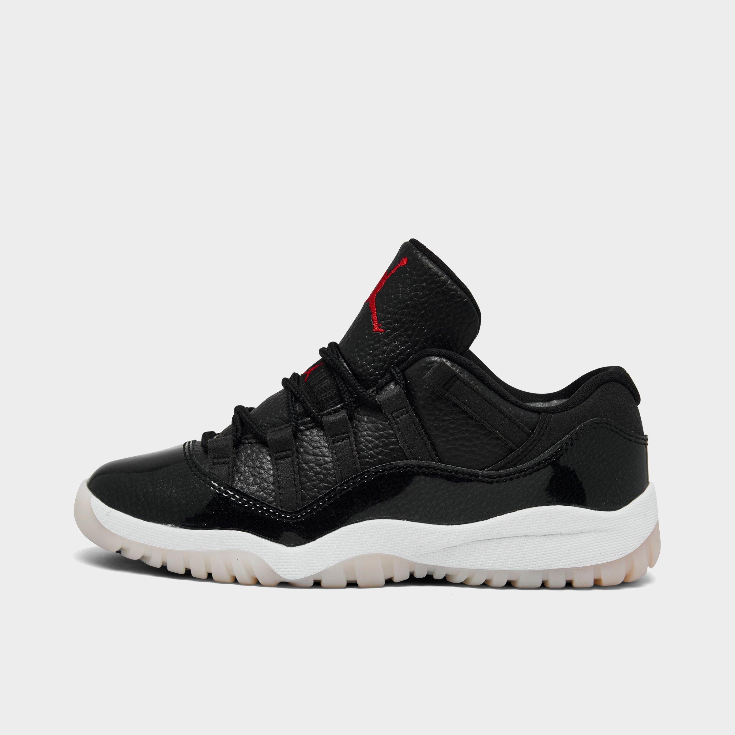 Nike Jordan Little Kids' Air Retro 11 Low Basketball Shoes In Black/white/sail/gym Red