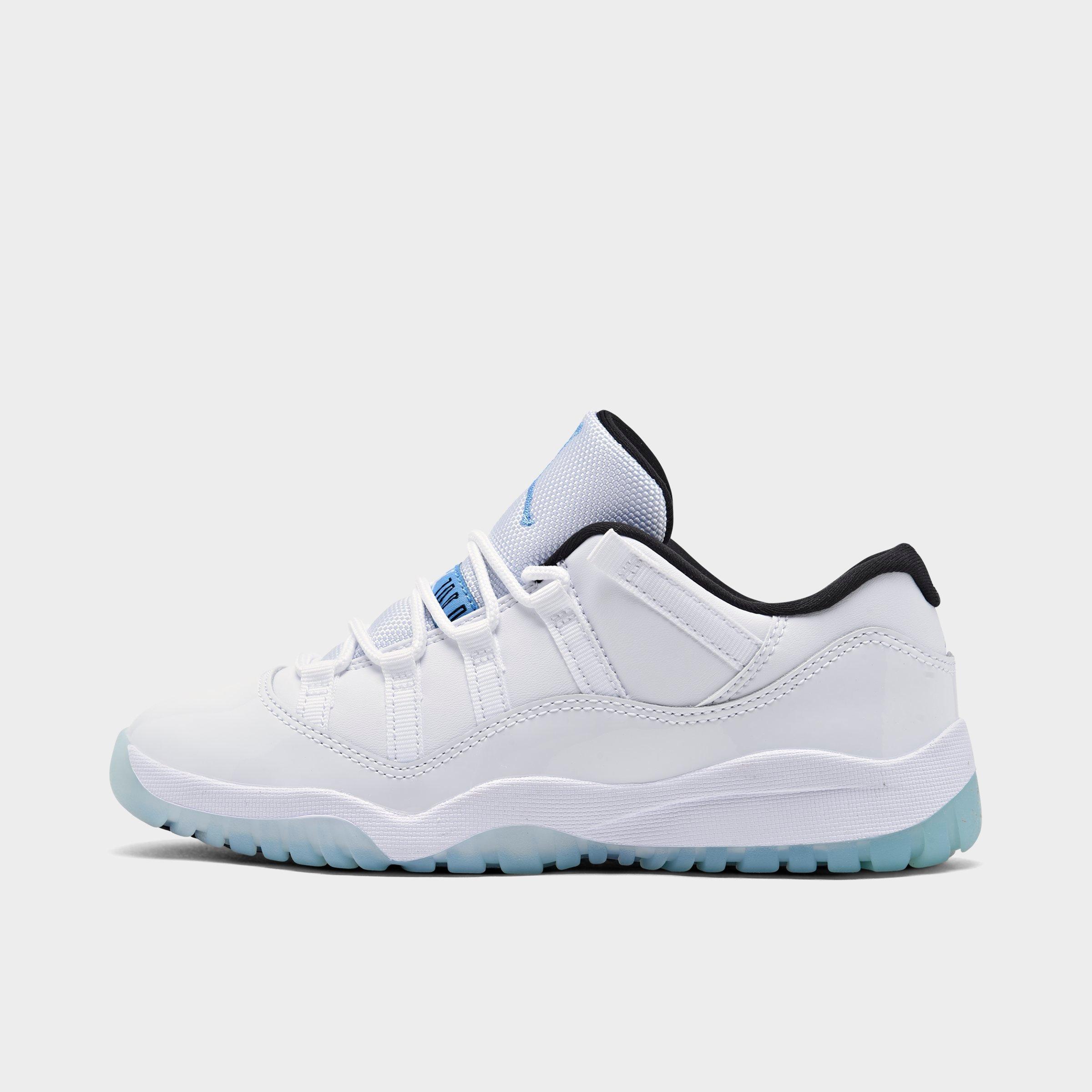 Nike Jordan Little Kids' Air Retro 11 Low Basketball Shoes In White/legend Blue/white/black