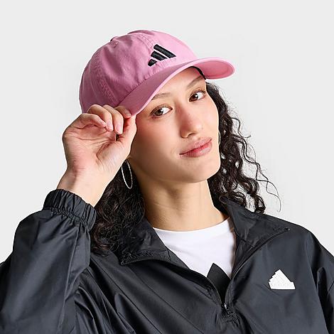 Adidas Originals Adidas Soccer Relaxed Strapback Hat In Pink